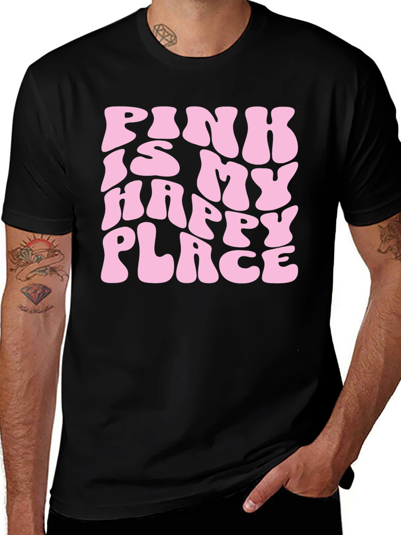 Pink is My Happy Place Graphic Tee - Soft & Comfy!