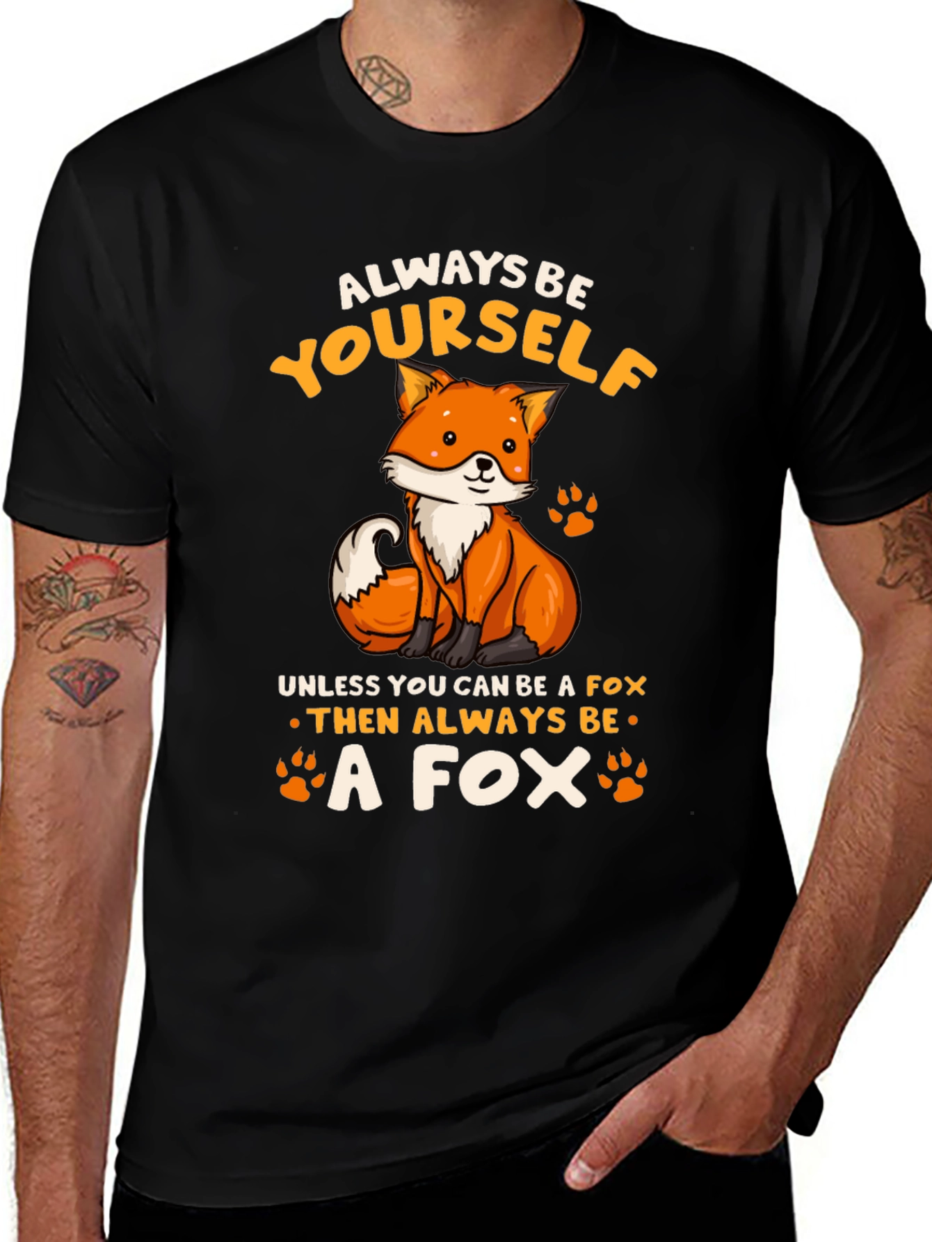 Variant 16 of Always Be Yourself Fox Graphic T-Shirt