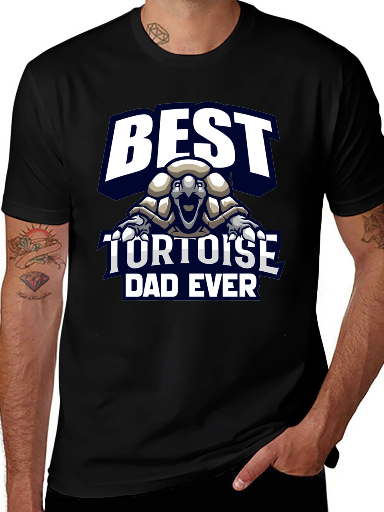Variant 20 of Best Tortoise Dad Ever Graphic T-Shirt