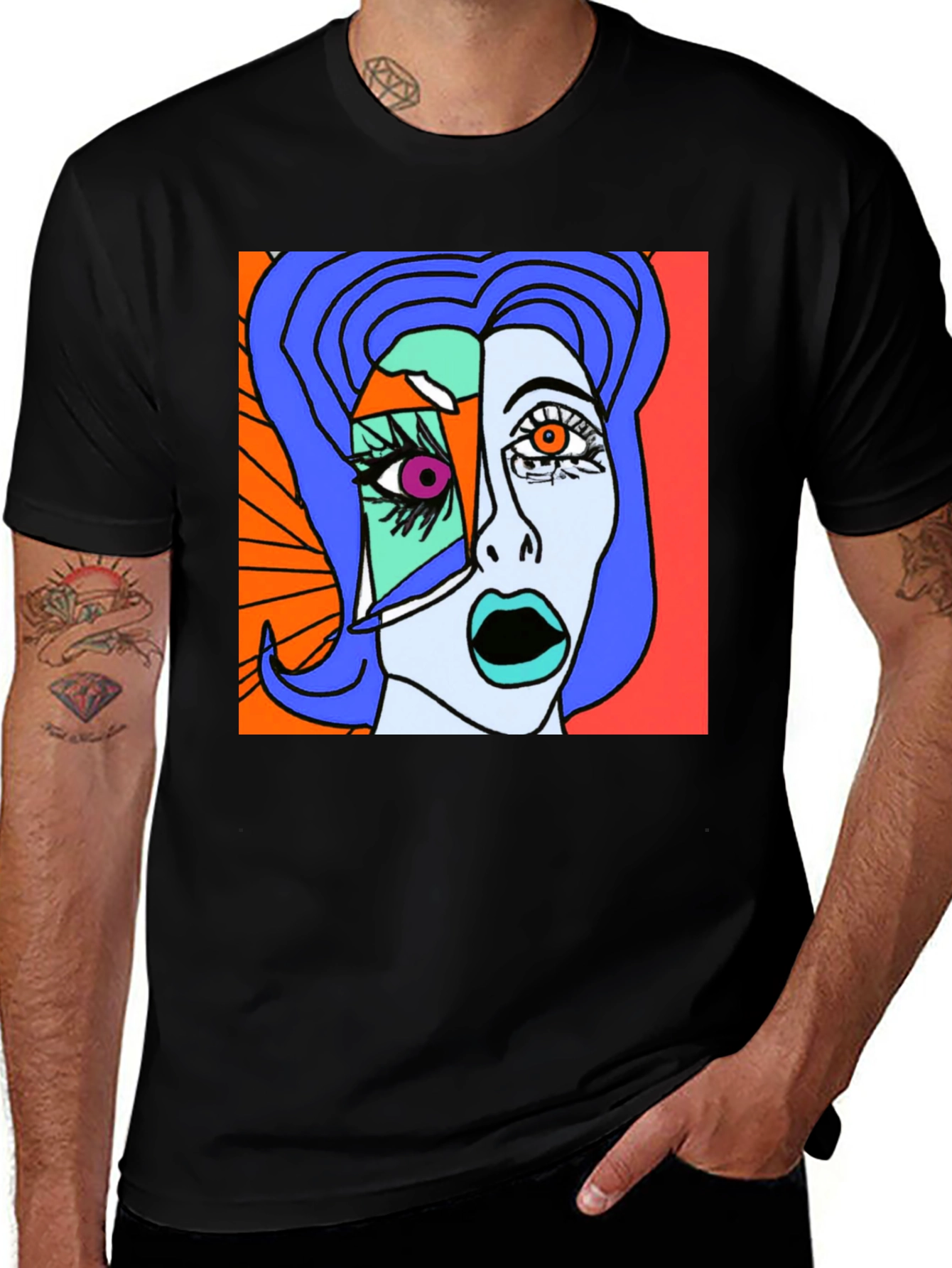 Variant 30 of Abstract Art Graphic T-Shirt - Modern Stylish Tee