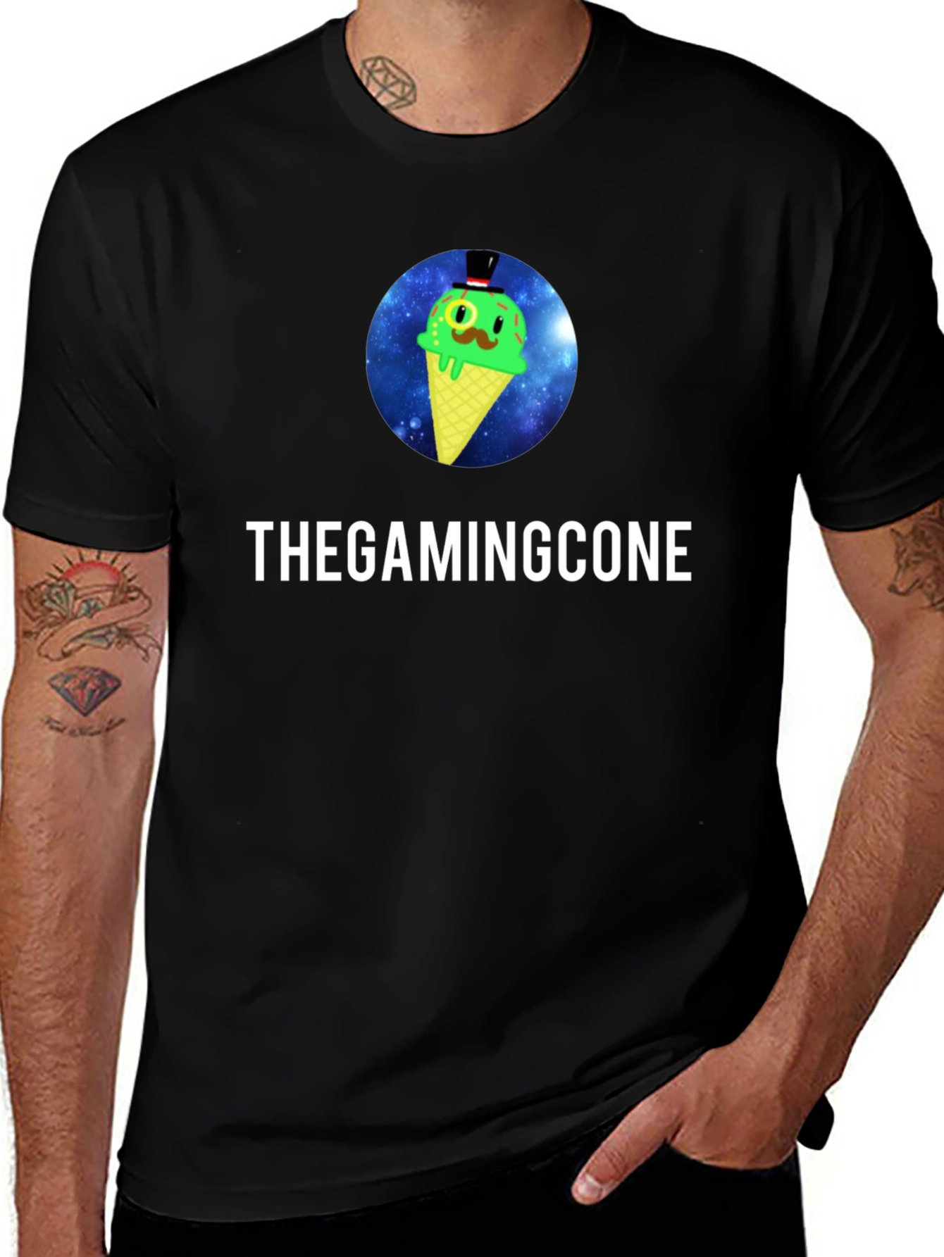 Variant 26 of TheGamingCone Black T-Shirt