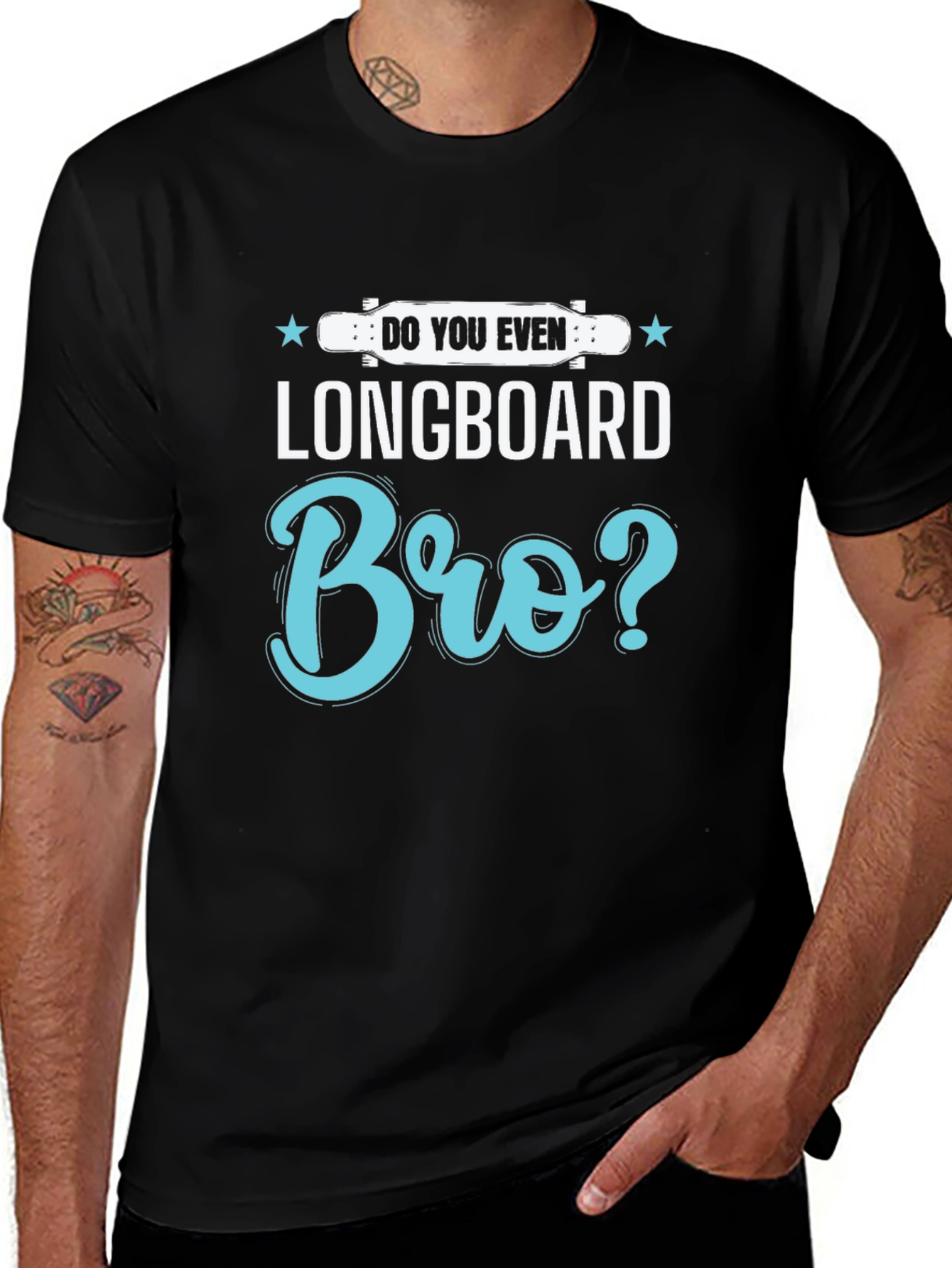 Variant 19 of Longboard Bro T-Shirt - Skater Gift Tee