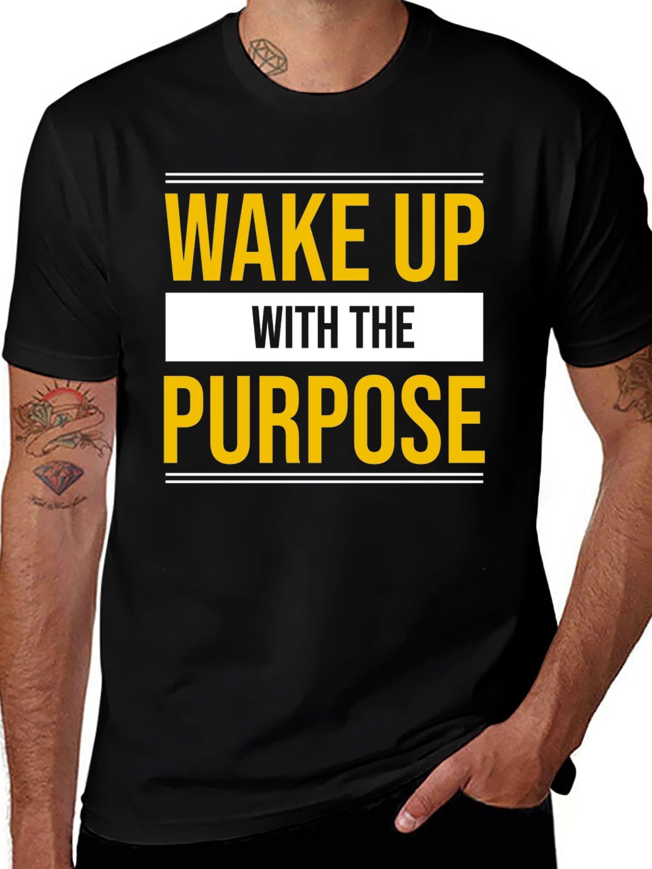 Variant 26 of Wake Up With Purpose Graphic T-Shirt