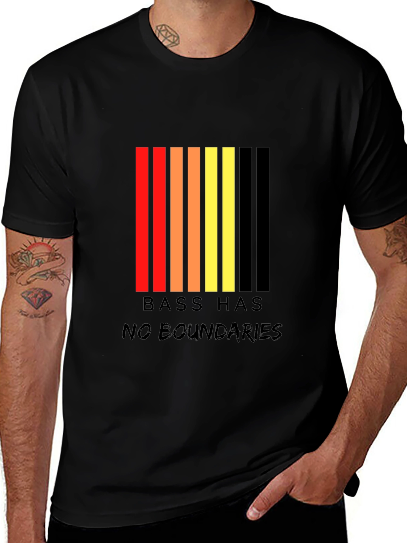 Variant 8 of Bass Has No Boundaries Graphic T-Shirt