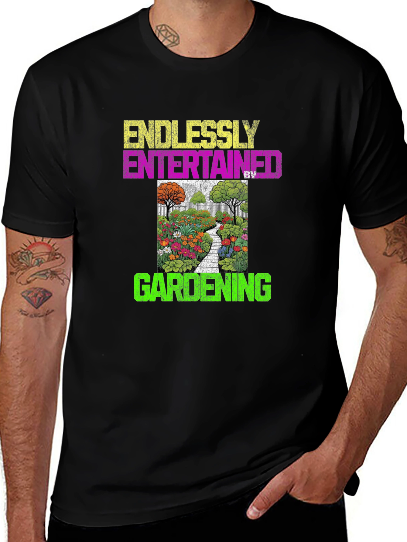 Variant 12 of Endlessly Entertained By Gardening T-Shirt
