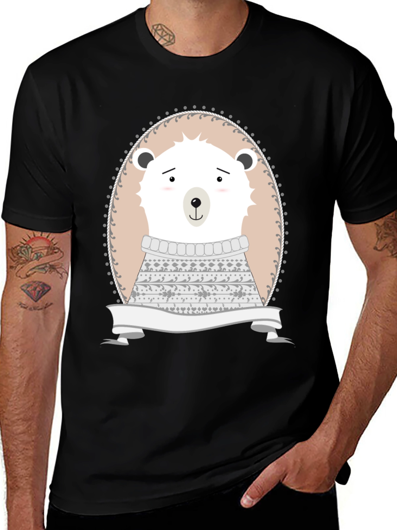 Variant 12 of Cute Hedgehog Graphic Tee