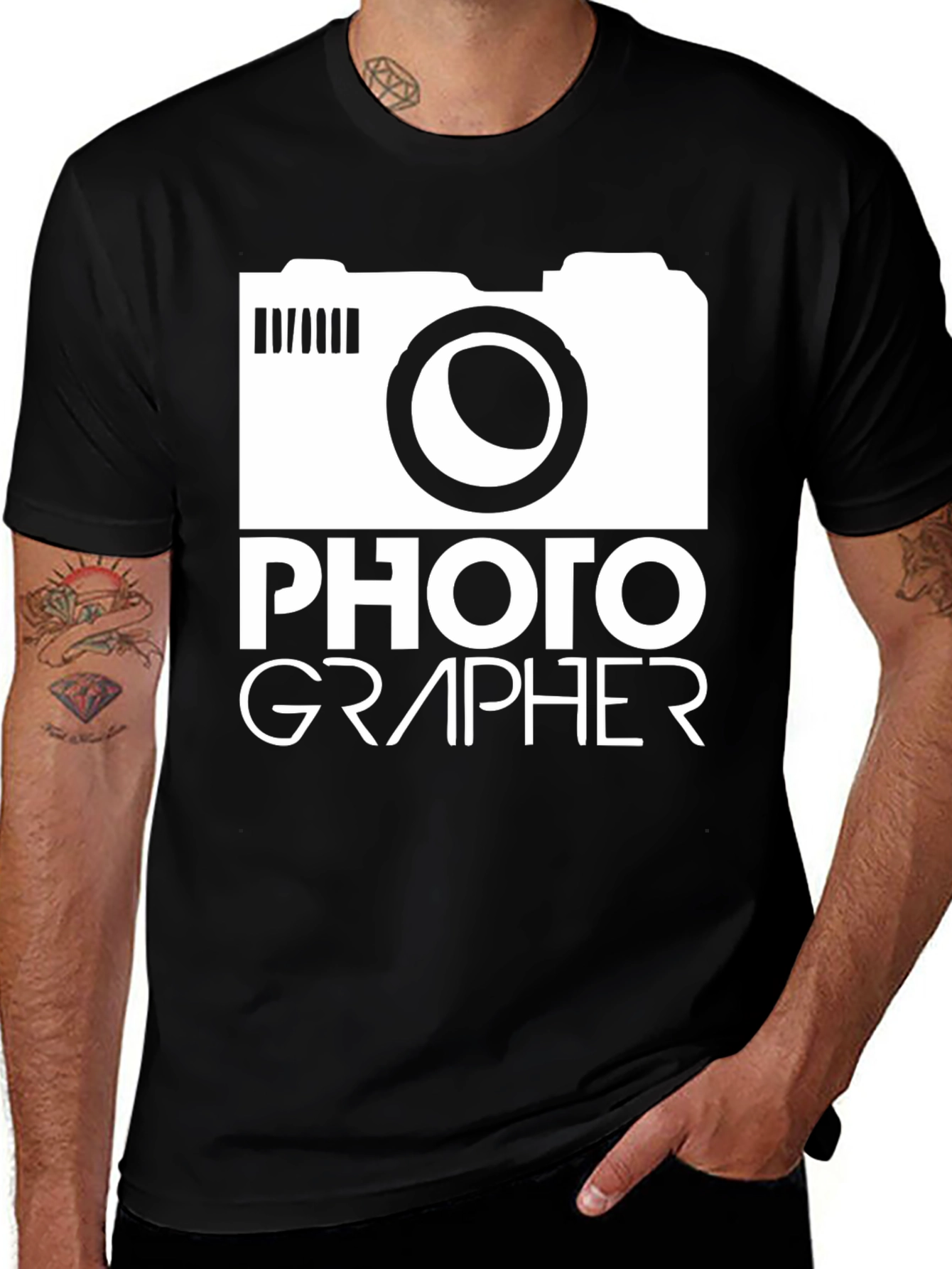 Variant 3 of Photographer Graphic Tee - Camera T-Shirt