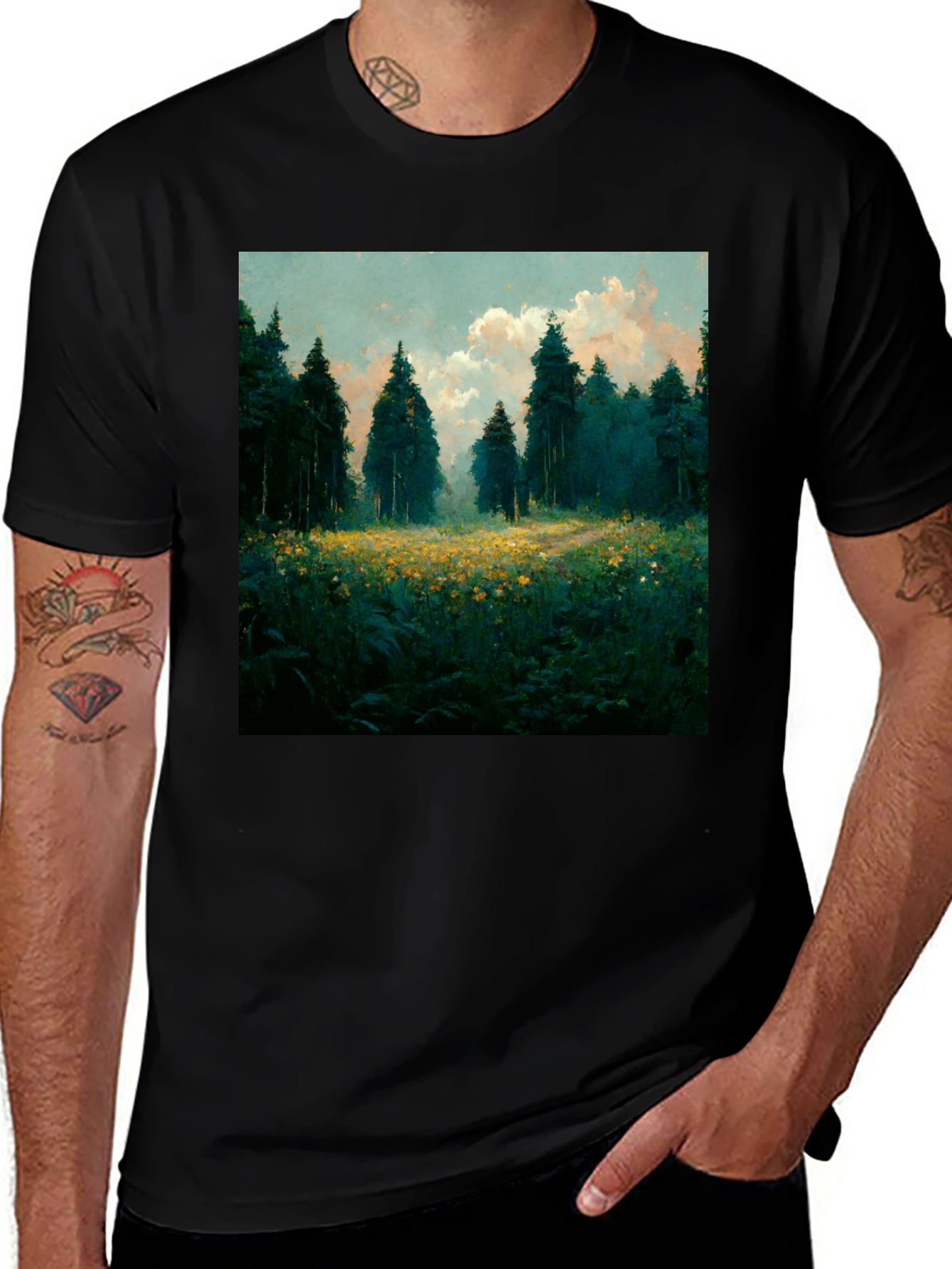 Variant 16 of Nature Forest T-Shirt