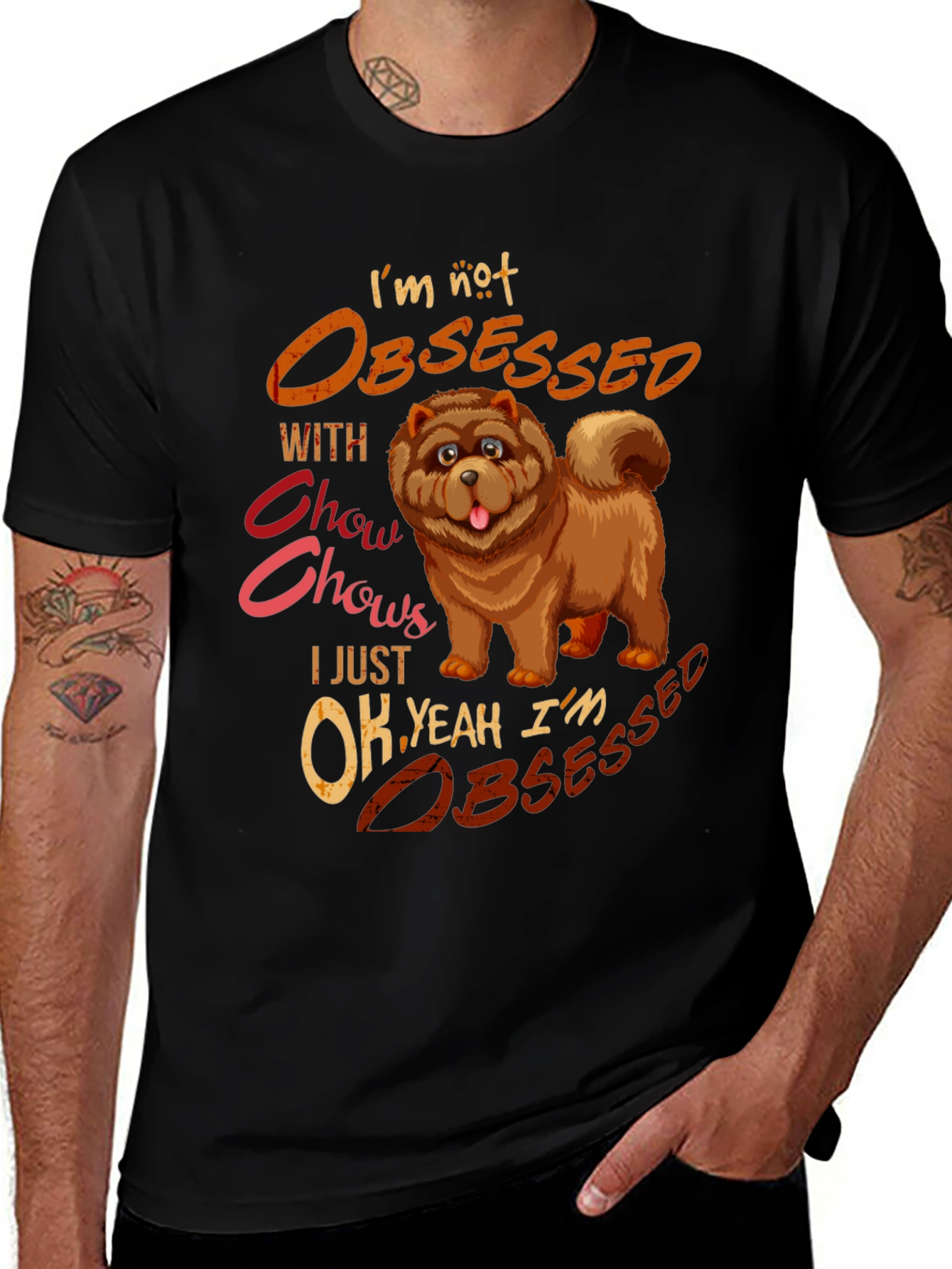 Chow Chow Obsessed Graphic T-Shirt
