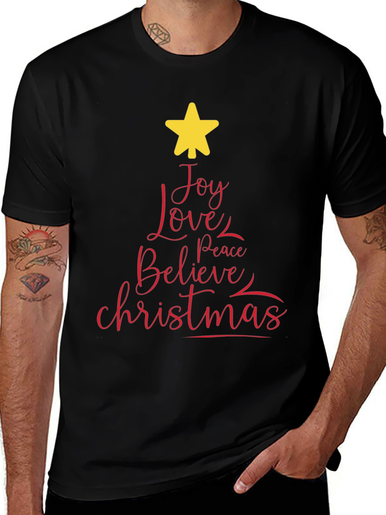 Christmas Joy Love Peace Believe T-Shirt
