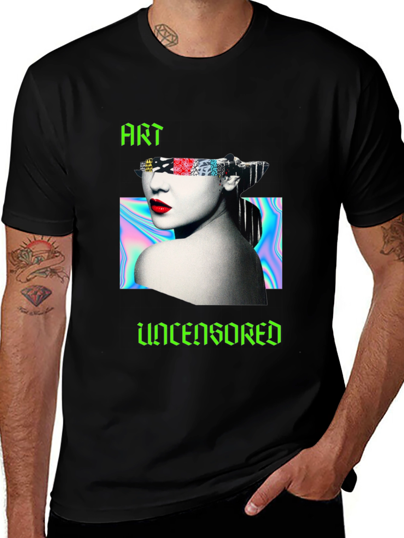 Variant 17 of Edgy "Art Uncensored" Graphic Tee - Unisex