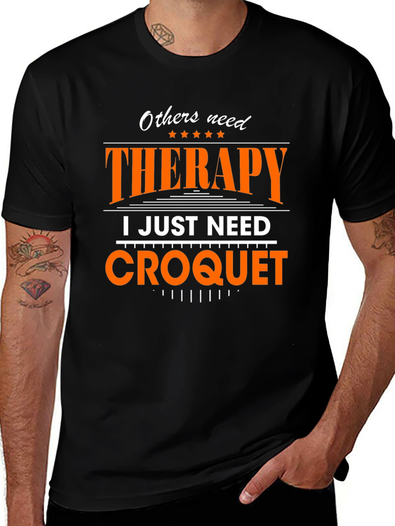 Variant 19 of Croquet Therapy Graphic T-Shirt