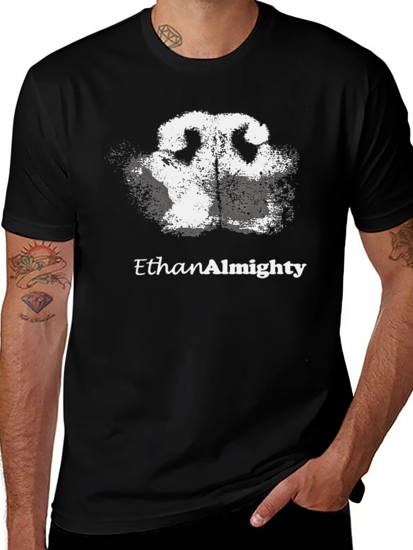 EthanAlmighty Rorschach T-Shirt - Black