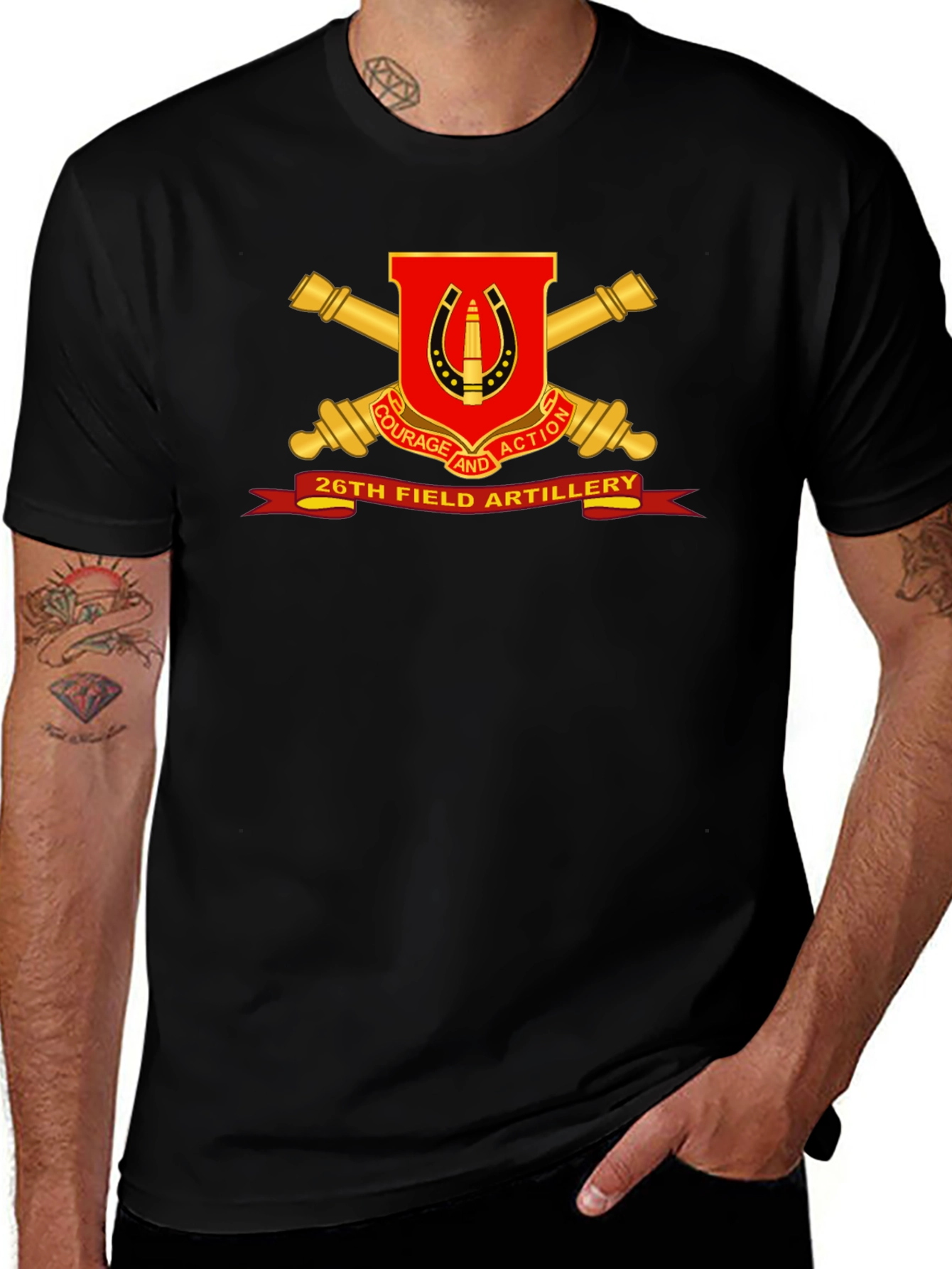 26th Field Artillery T-Shirt - Courage and Action