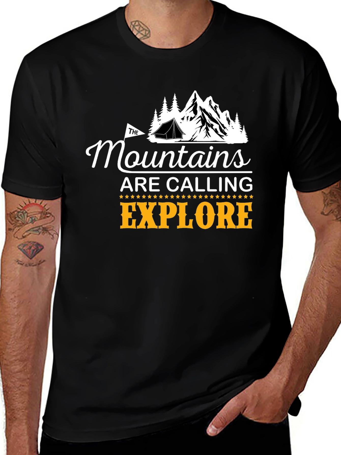 Variant 16 of Mountains Are Calling Graphic Tee