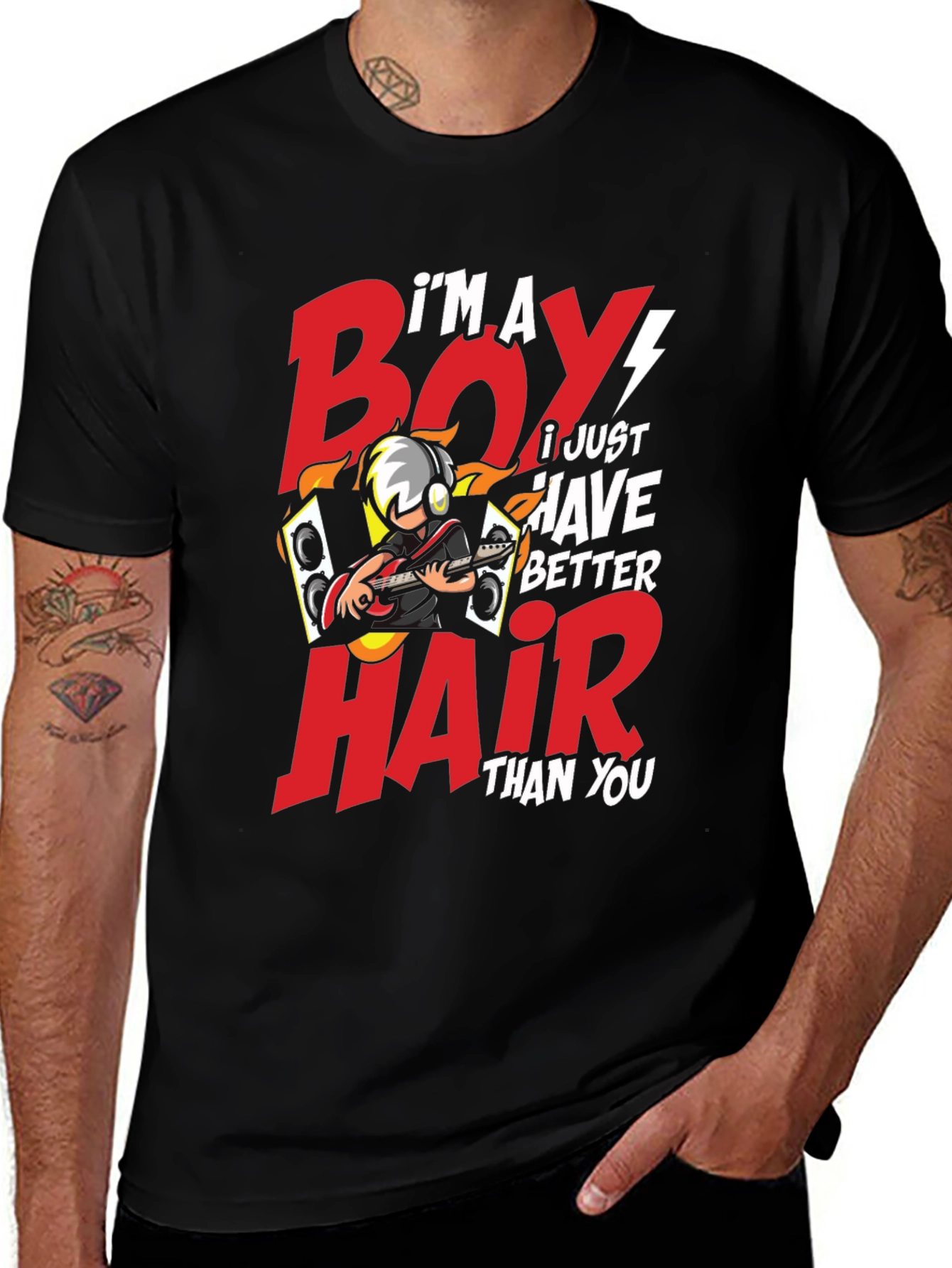 Variant 27 of I'm a Boy I Just Have Better Hair T-Shirt