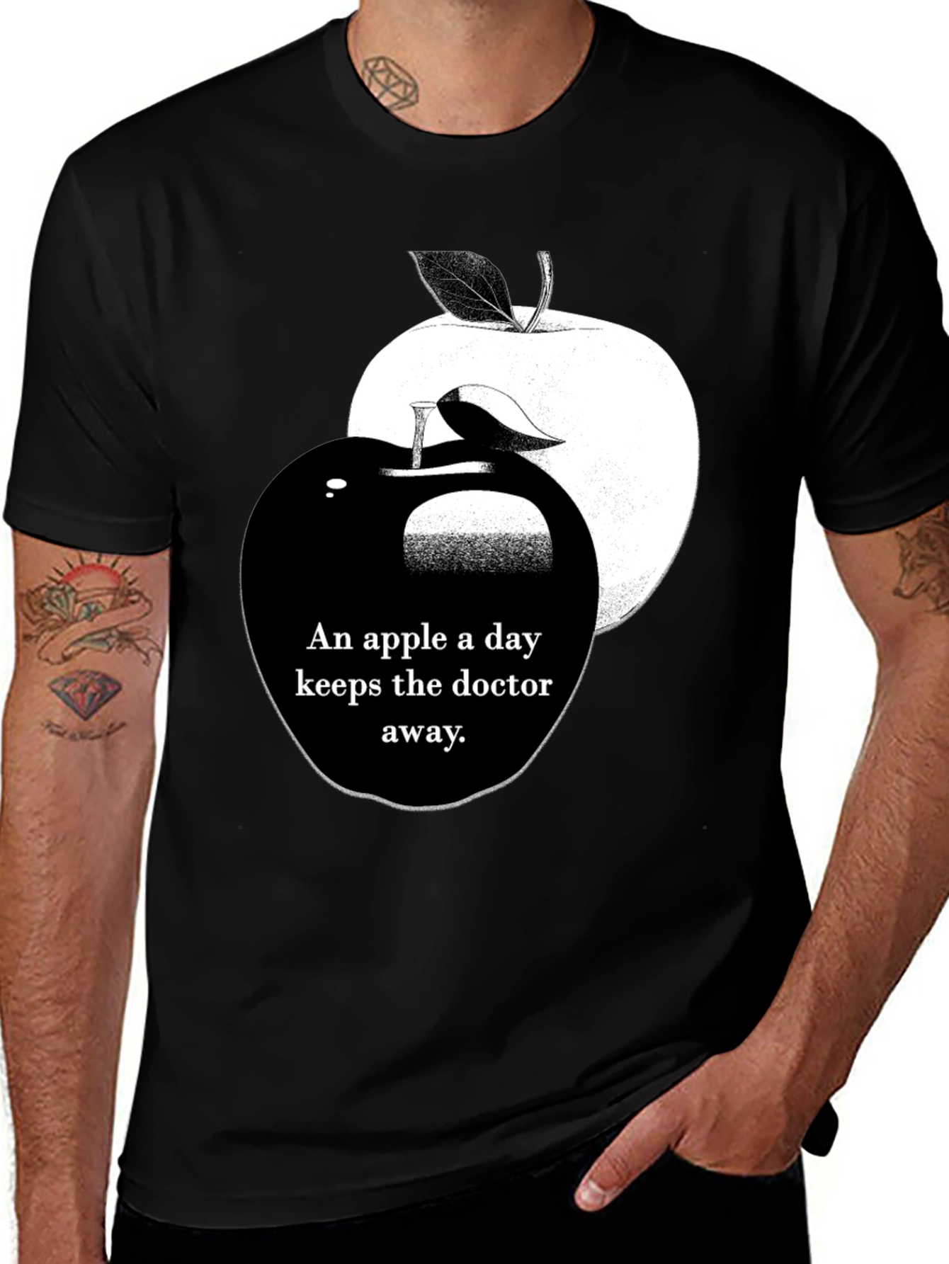 Variant 16 of Apple a Day T-Shirt: Doctor Away Graphic Tee