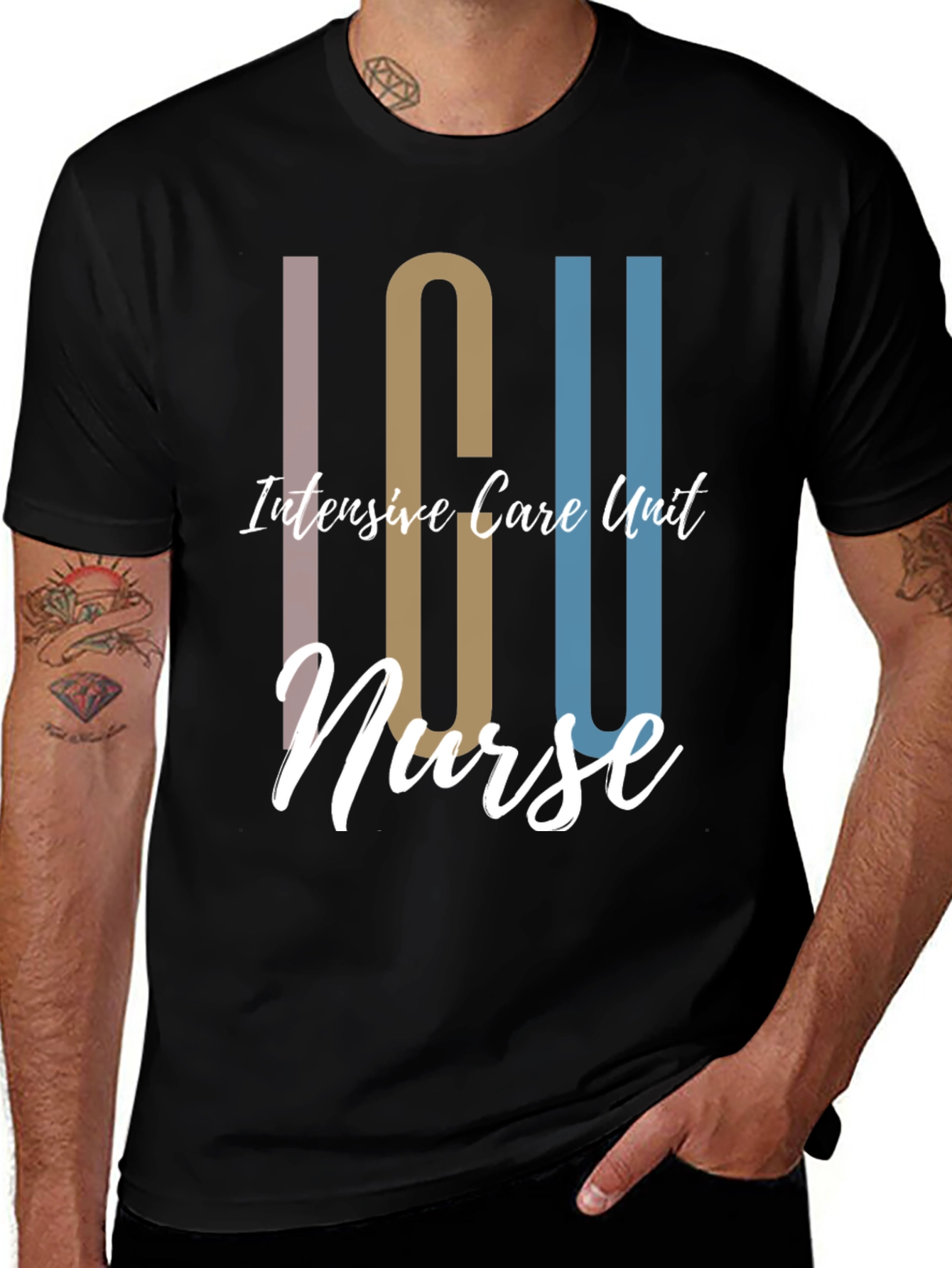 ICU Nurse Graphic Tee - Intensive Care Unit Apparel