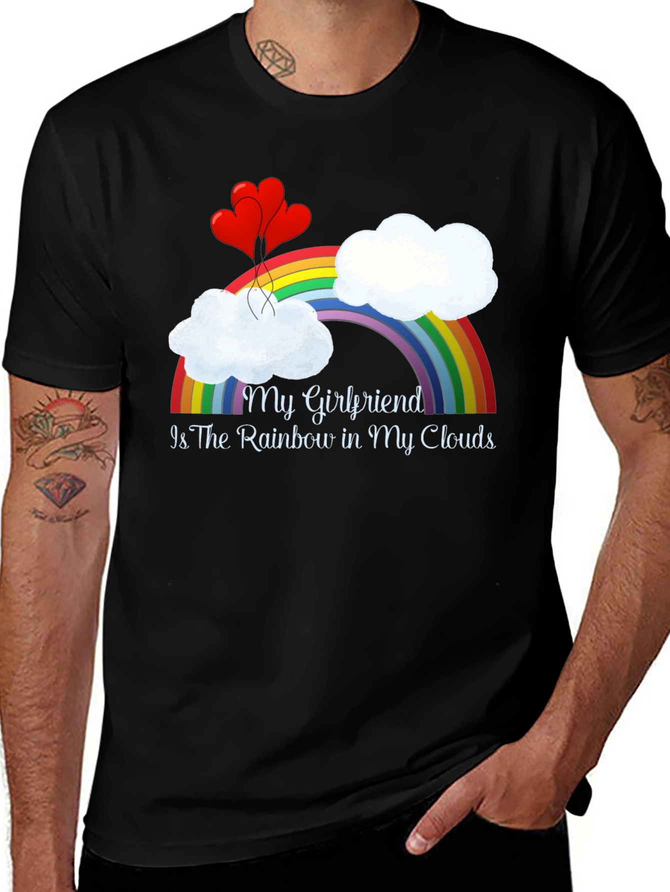 Variant 11 of My Girlfriend Rainbow in My Clouds T-Shirt