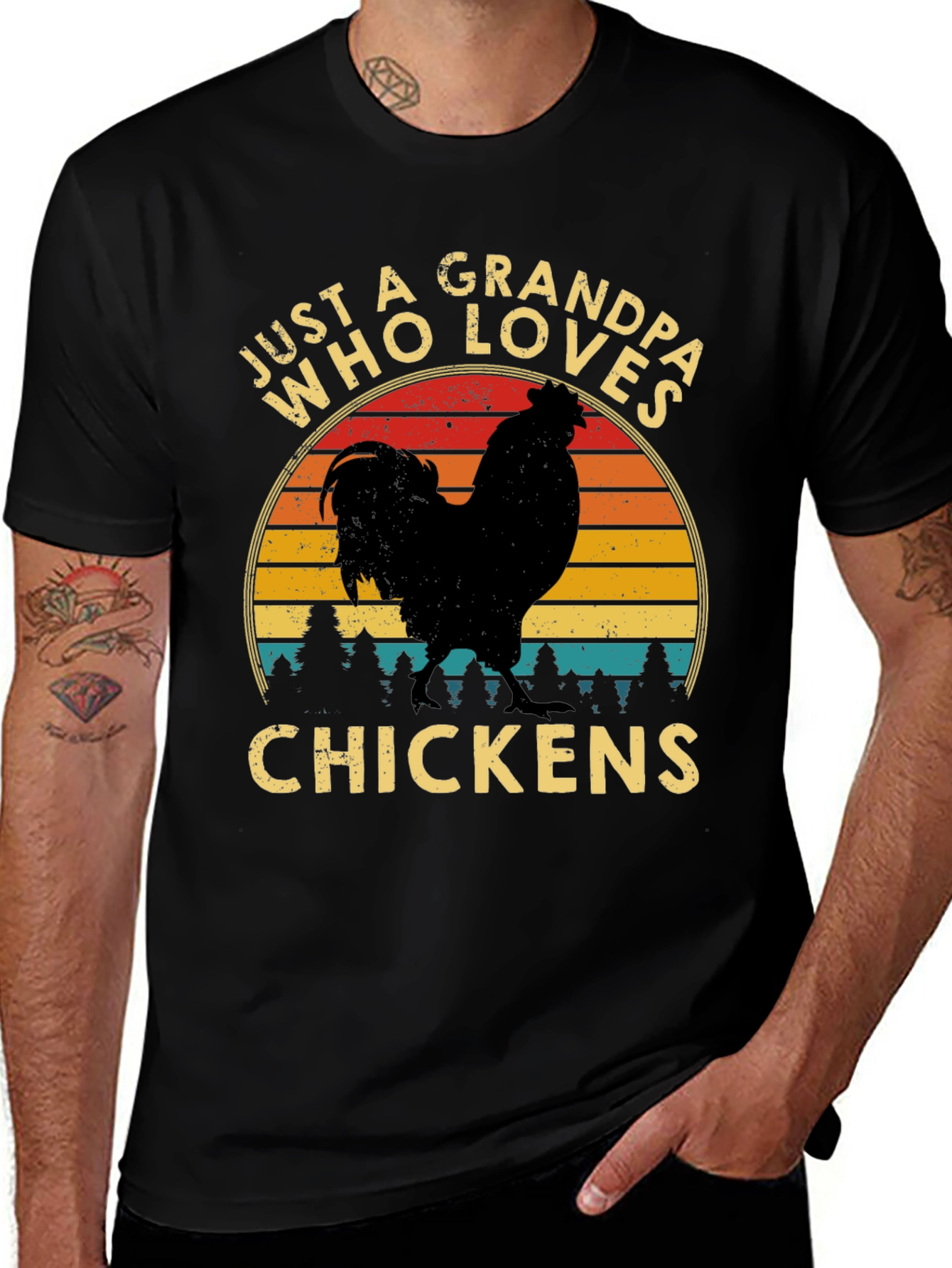 Variant 12 of Grandpa Chicken Lover T-Shirt