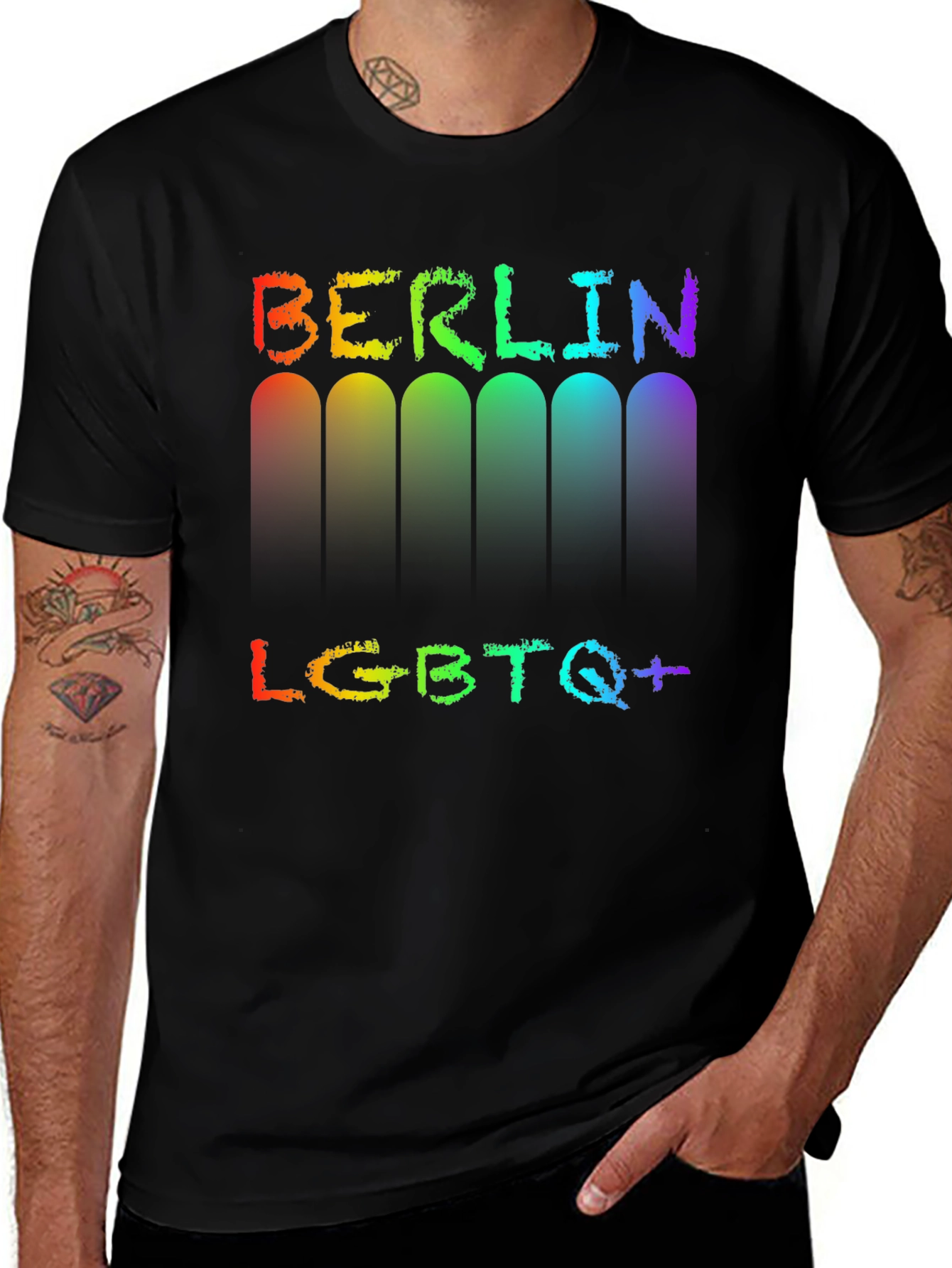Berlin LGBTQ+ Pride T-Shirt - Rainbow Colors