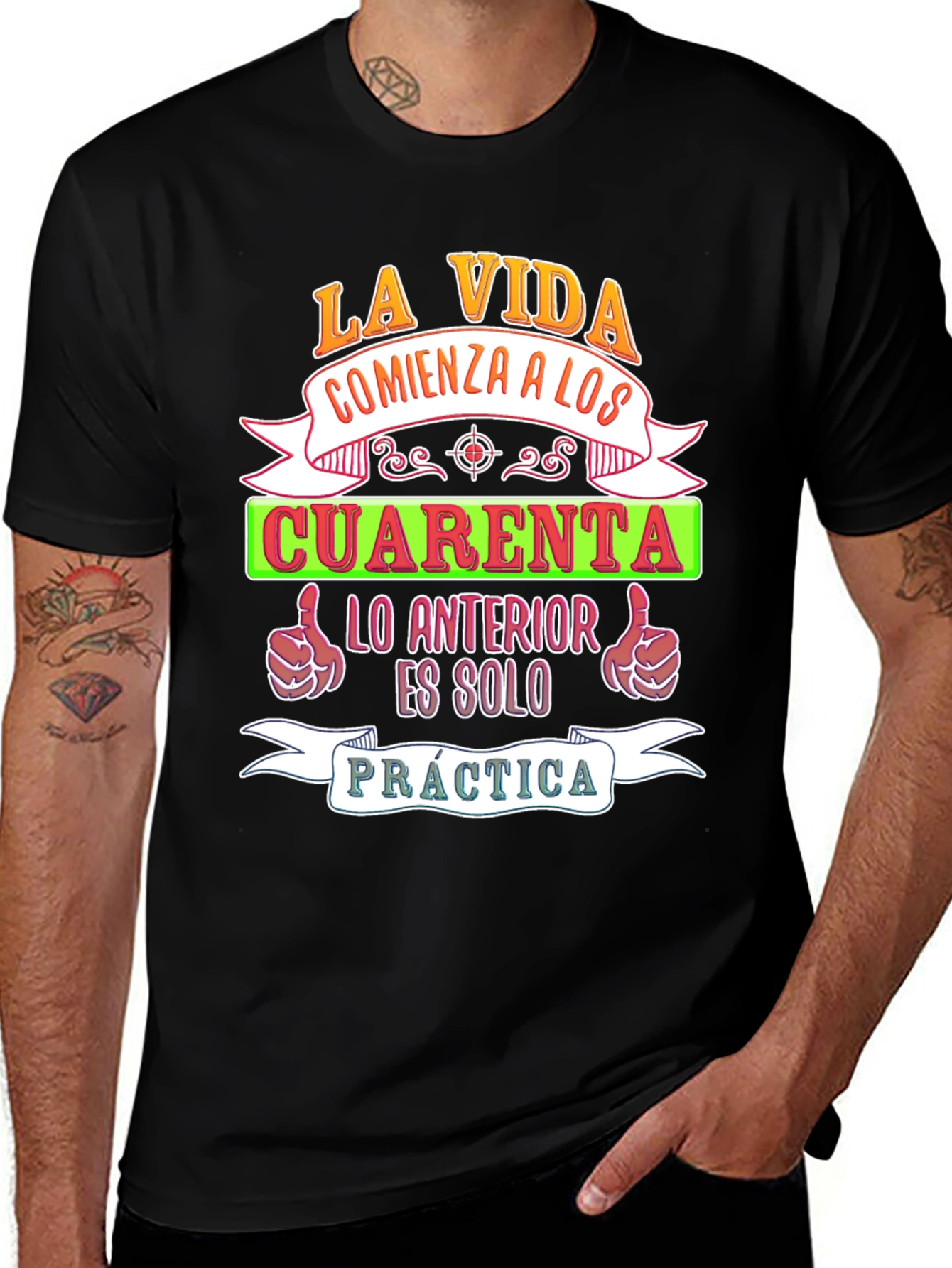 Variant 17 of La Vida Comienza A Los Cuarenta T-Shirt