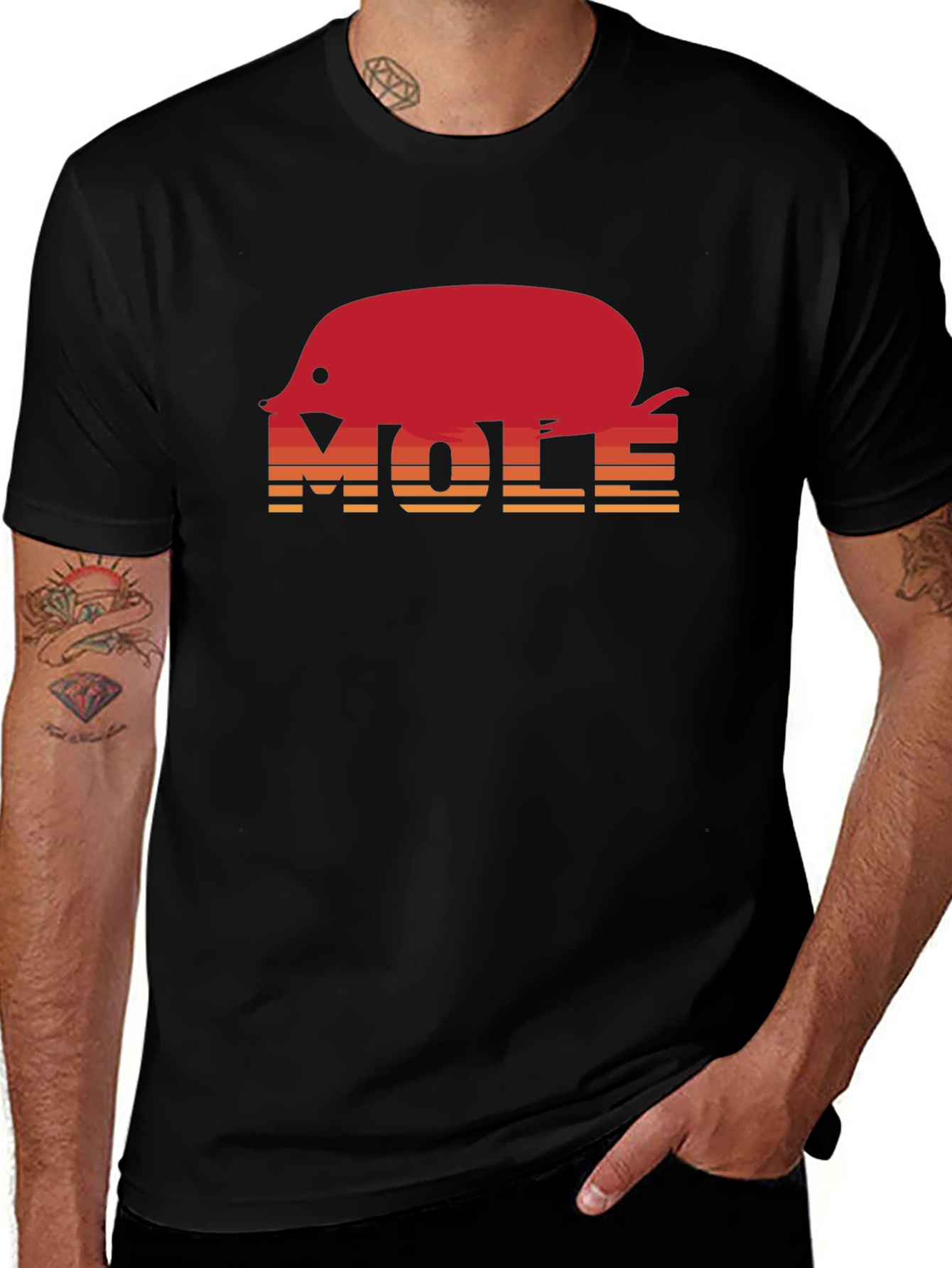 Variant 2 of Mole Graphic Tee - Retro Style