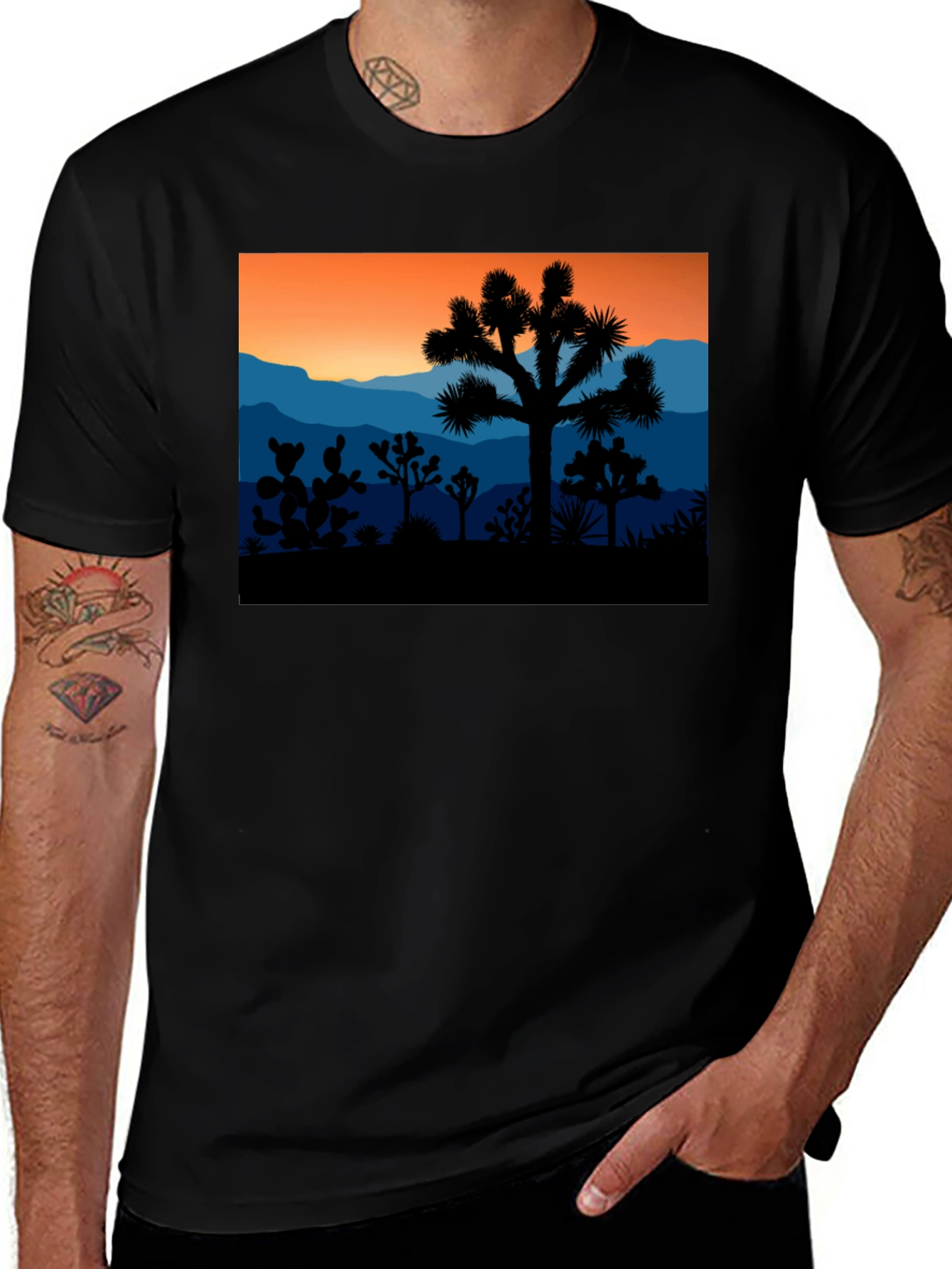 Variant 23 of Joshua Tree Graphic Tee - Desert Sunset