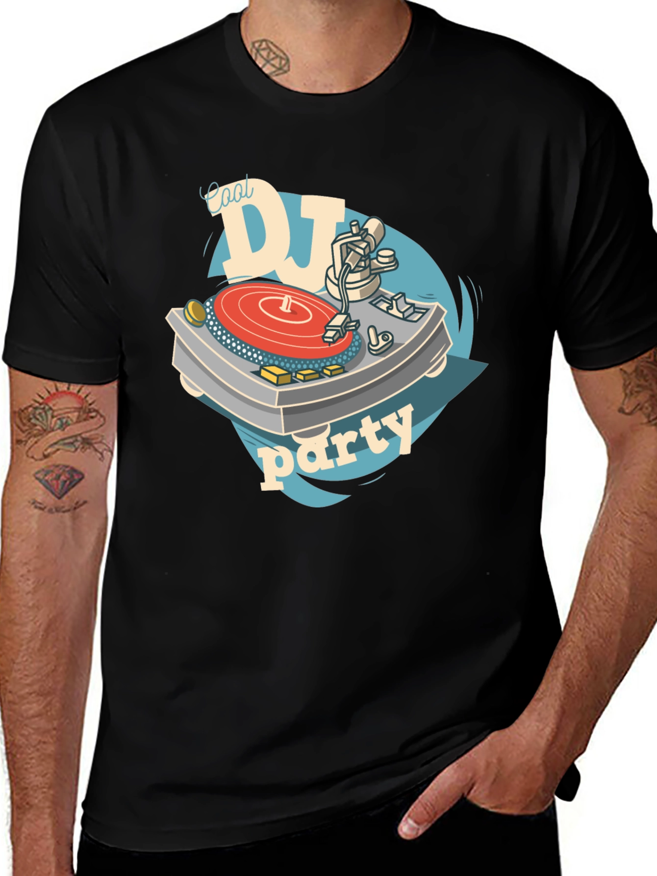 Variant 18 of Cool DJ Party Graphic T-Shirt