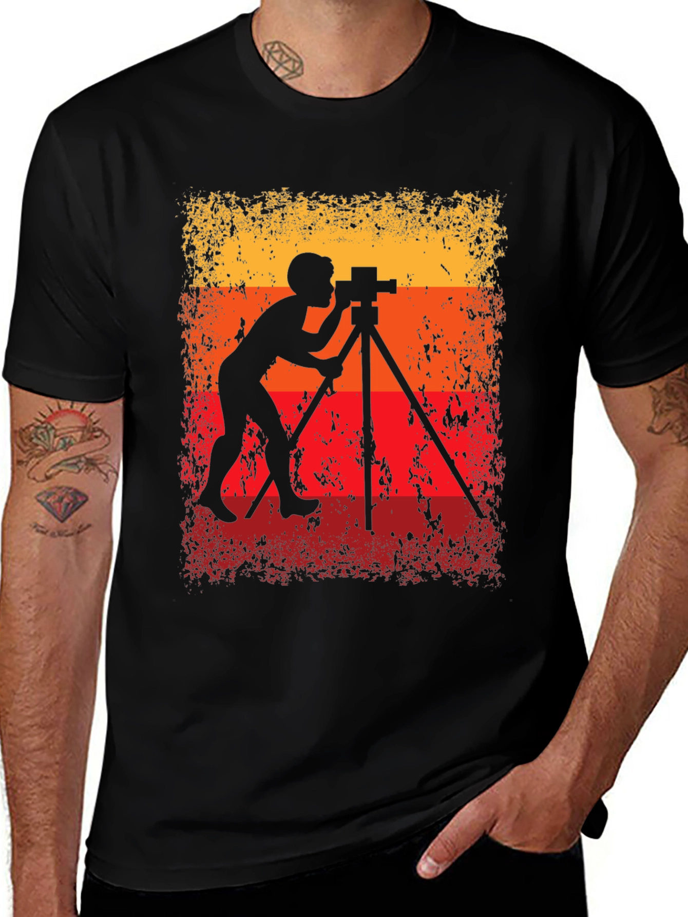 Variant 17 of Vintage Photographer T-Shirt - Retro Film Camera Design