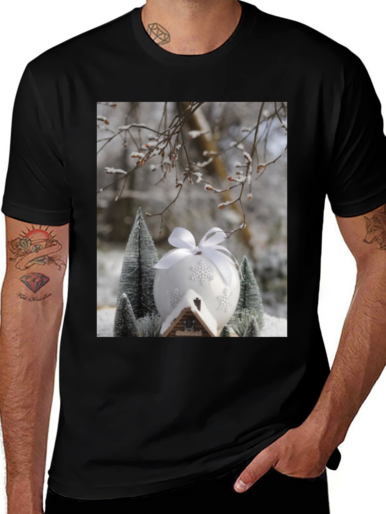 Variant 4 of Winter Scene Graphic Tee