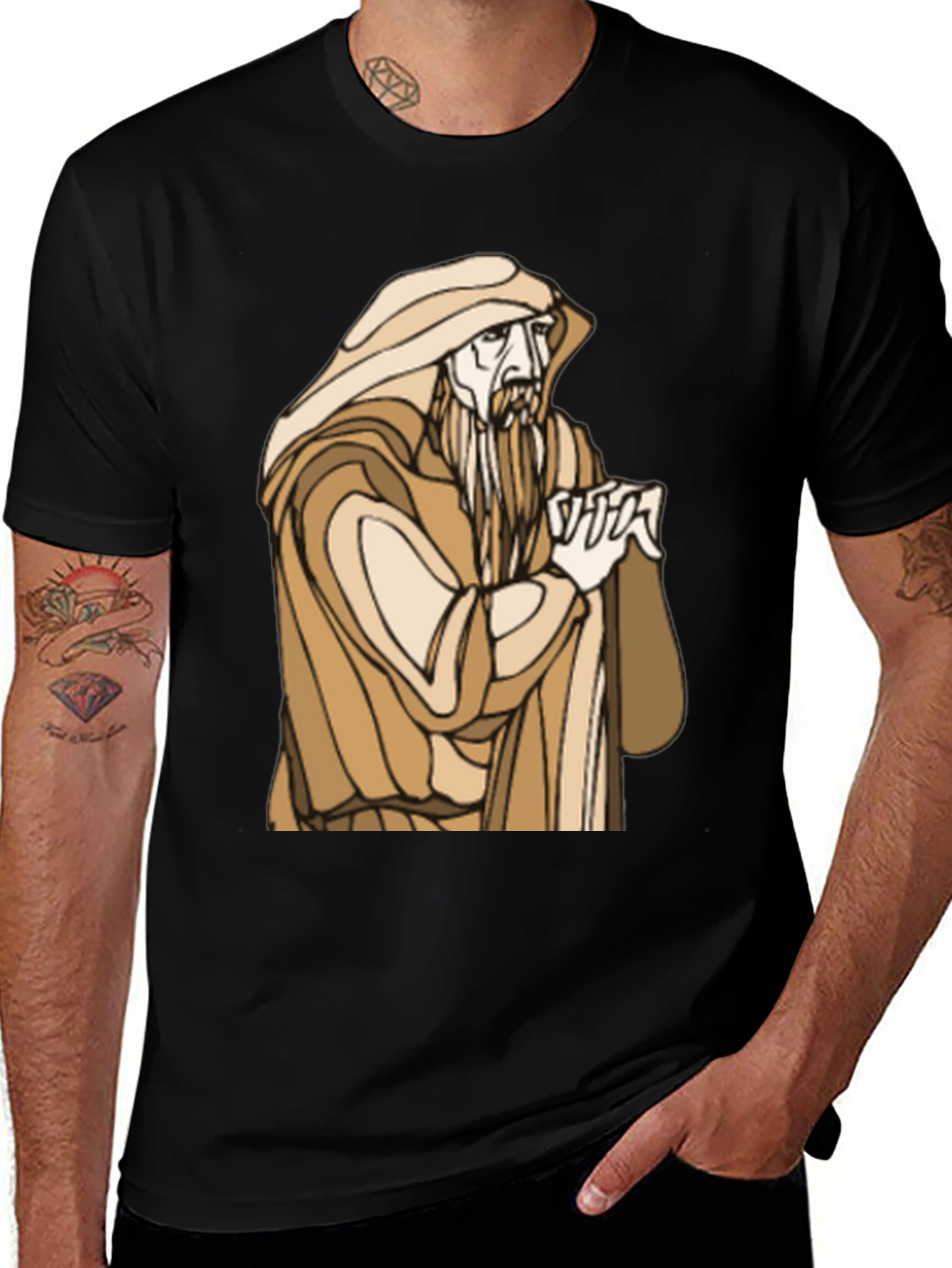 Variant 15 of Wizard Graphic T-Shirt - Unique Design