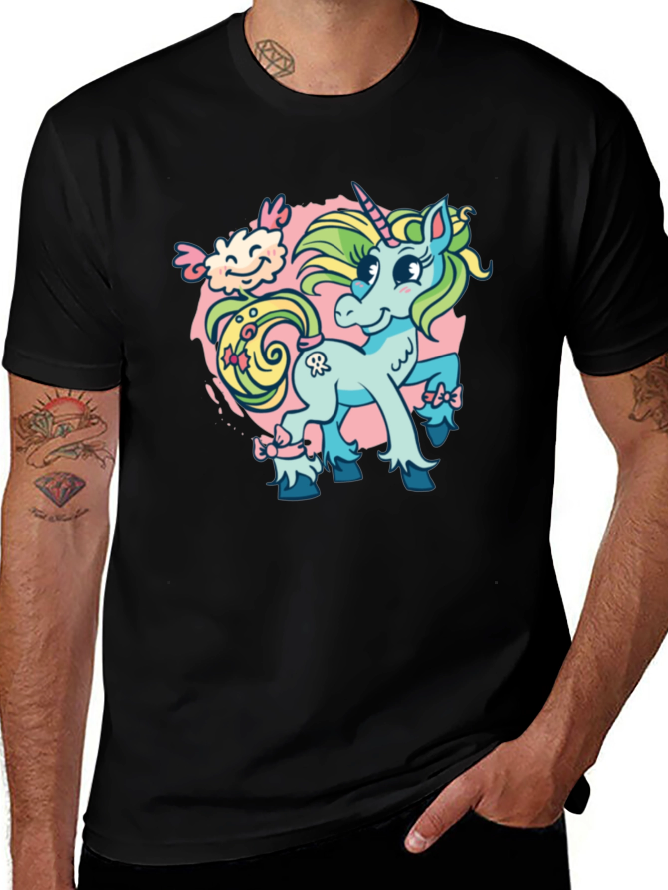 Variant 26 of Unicorn Cartoon Graphic T-Shirt