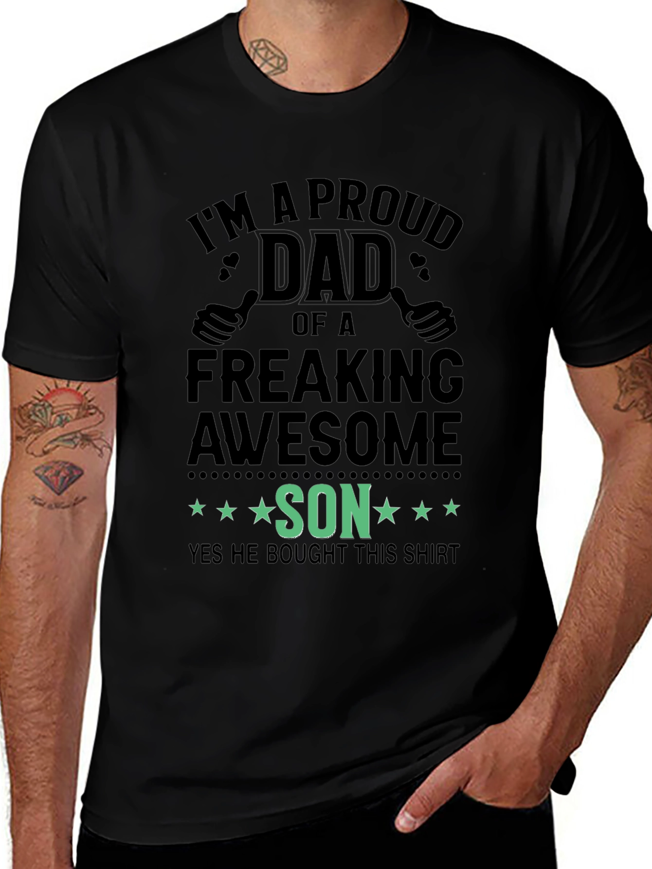 Variant 26 of Proud Dad Graphic T-Shirt