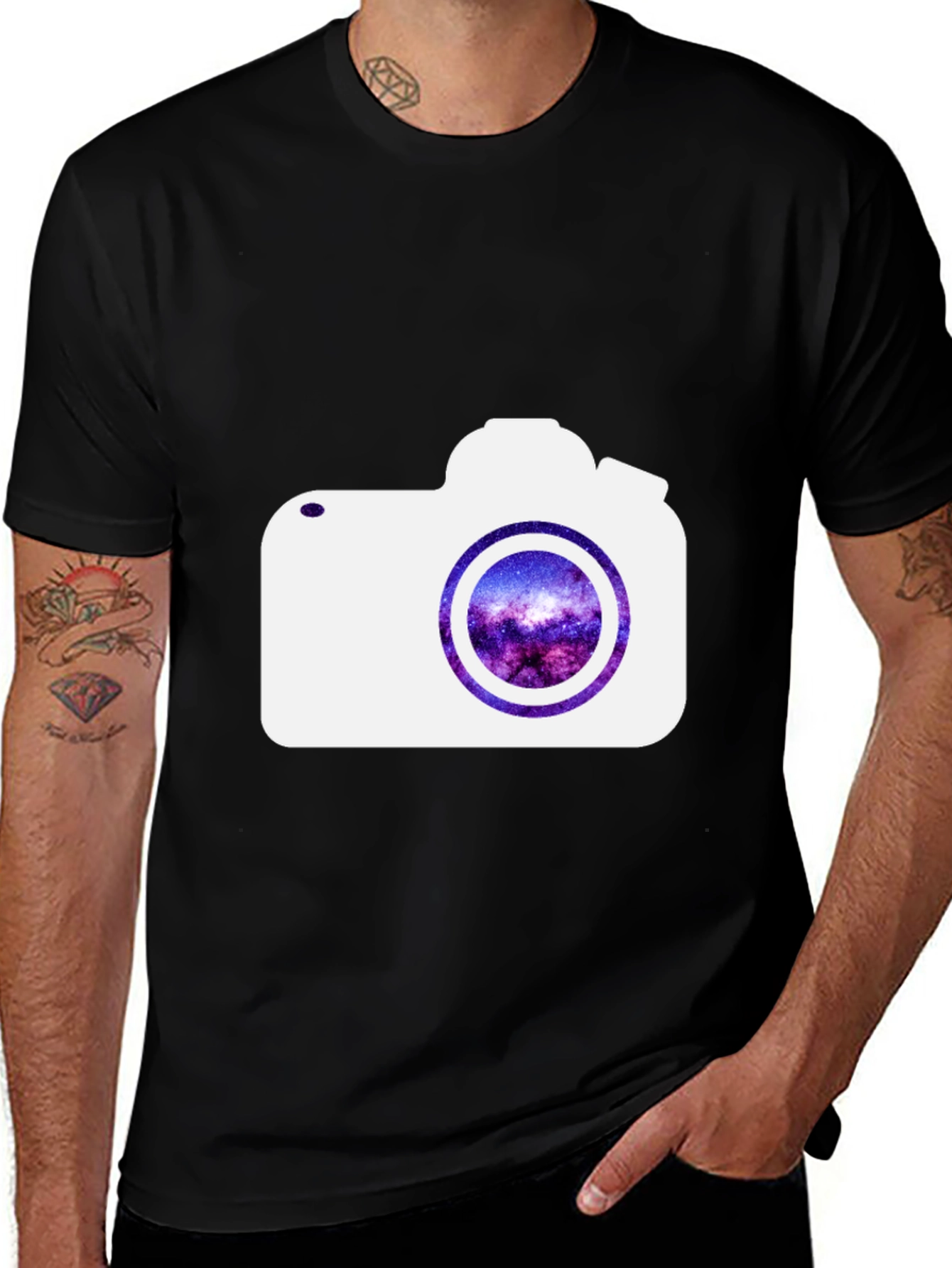 Variant 13 of Camera Galaxy Graphic Print T-Shirt