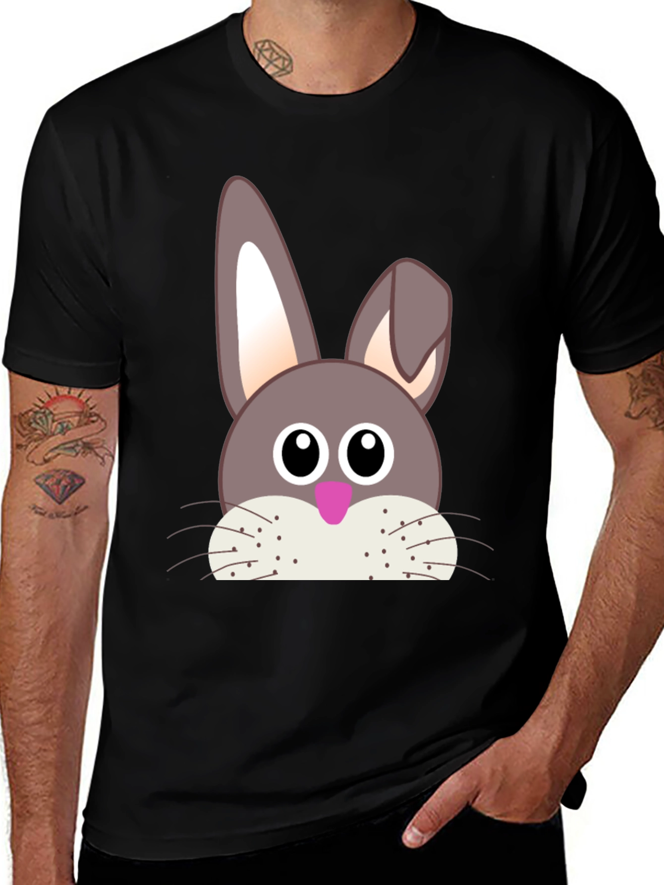 Bunny Face T-Shirt - Easter Holiday Apparel