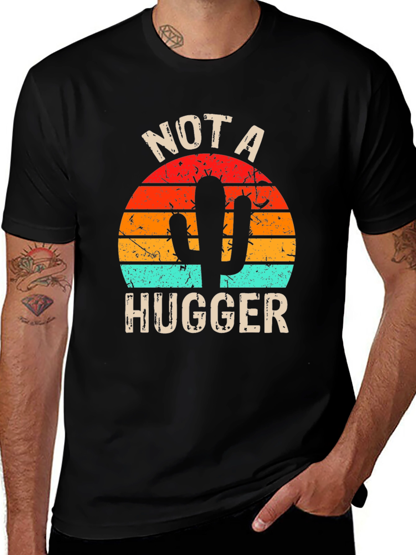 Variant 20 of Not A Hugger Cactus Graphic T-Shirt