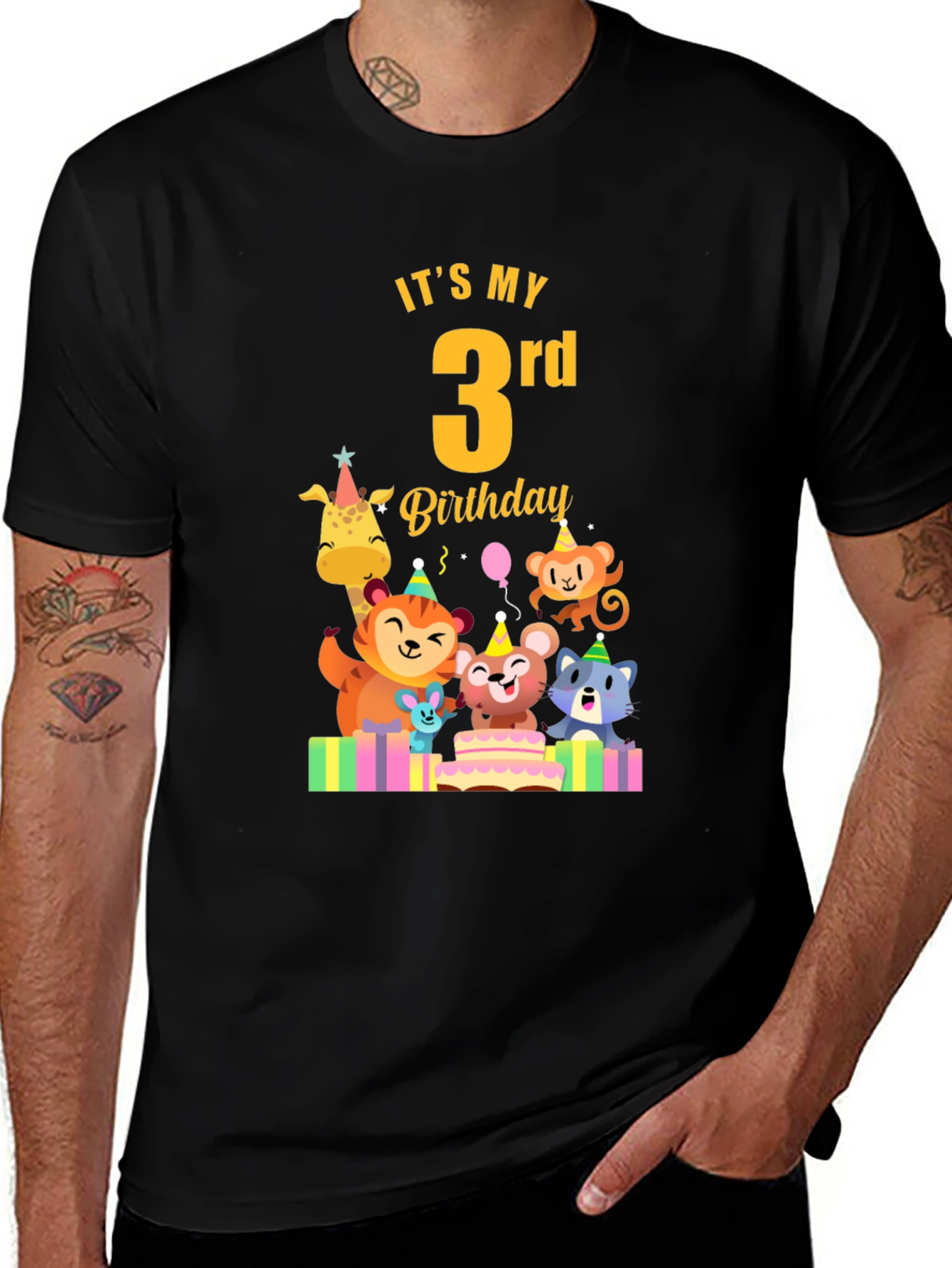 Variant 28 of It's My 3rd Birthday T-Shirt
