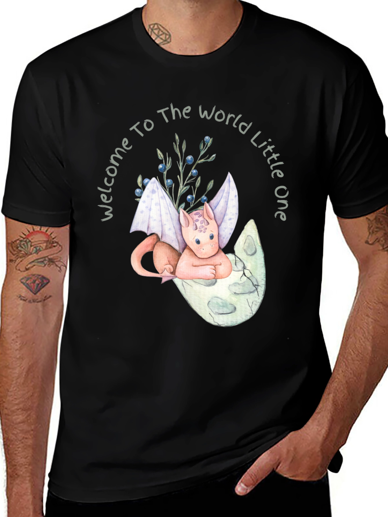 Variant 20 of Welcome Dragon Baby Graphic Tee