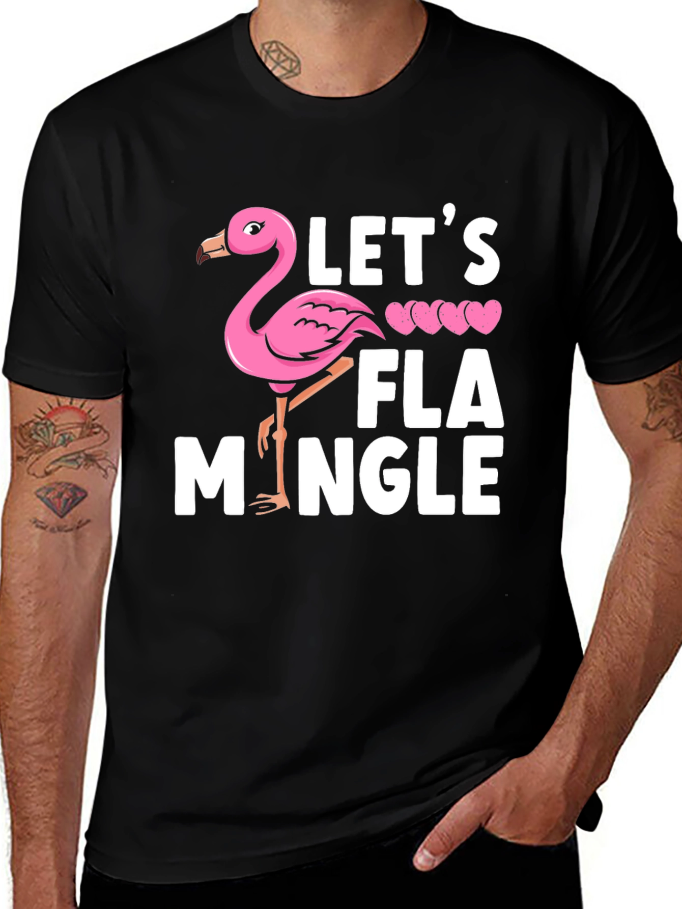 Let's Flamingle Graphic Tee