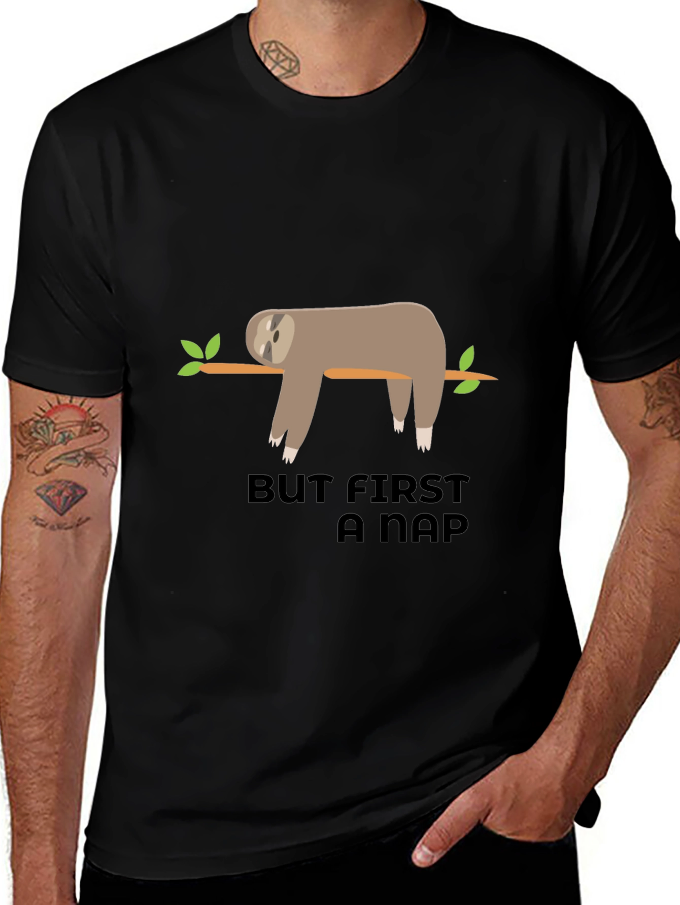 Variant 21 of But First A Nap Sloth Graphic T-Shirt