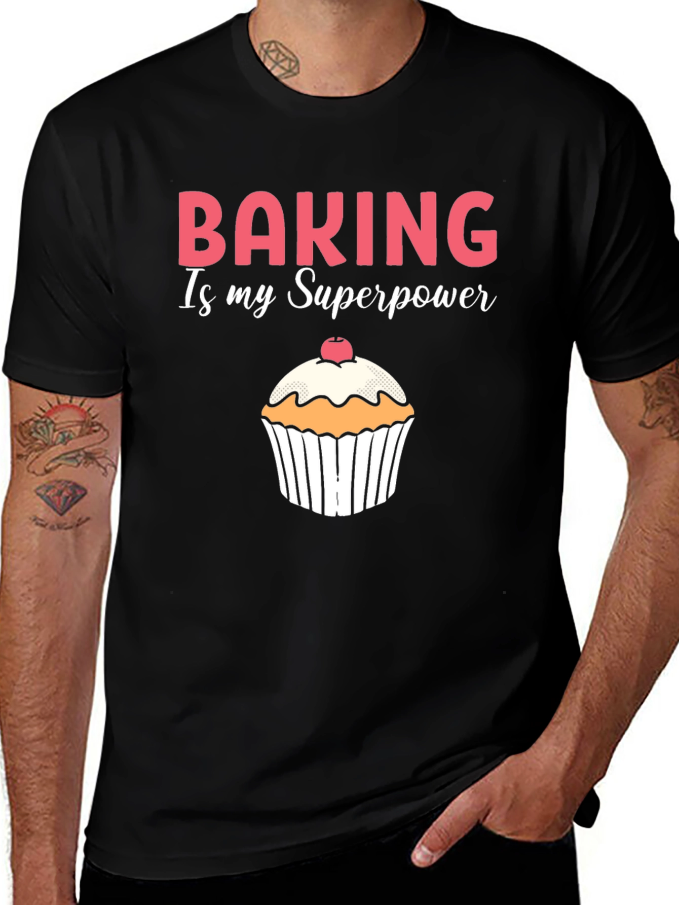 Variant 16 of Baking is My Superpower Black T-Shirt