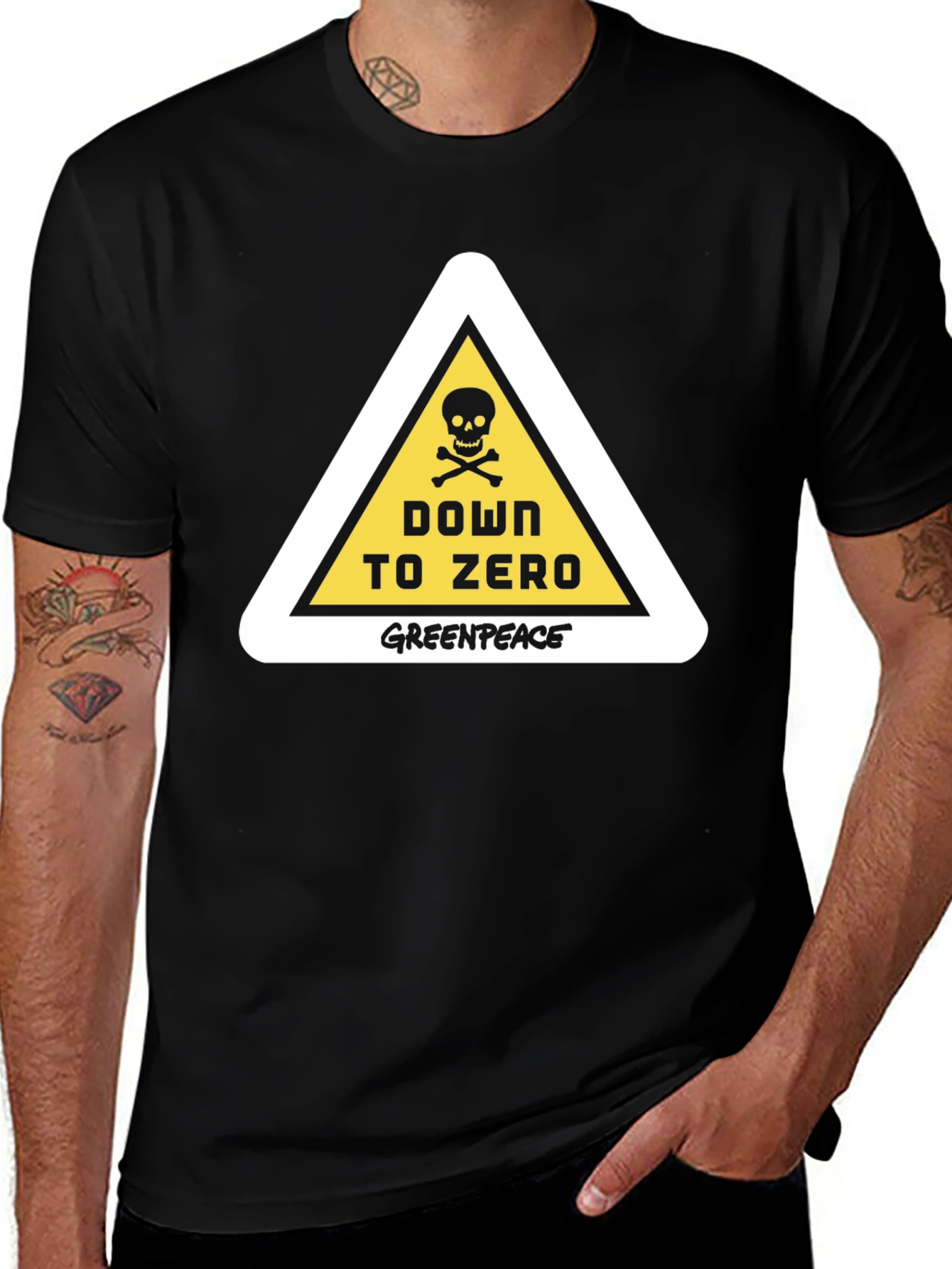 Variant 23 of Down to Zero Greenpeace Graphic Tee