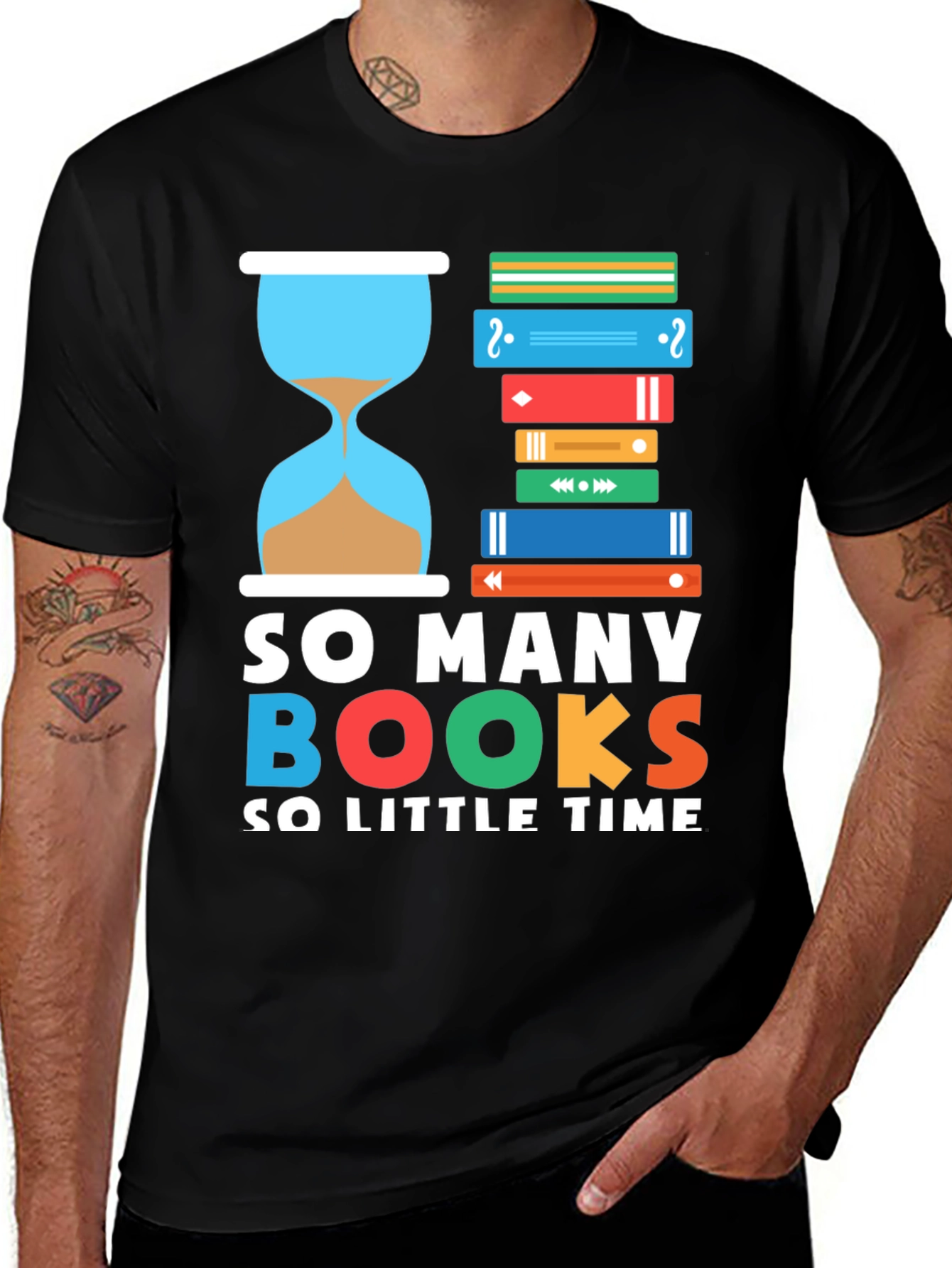 Variant 21 of So Many Books So Little Time Graphic Tee