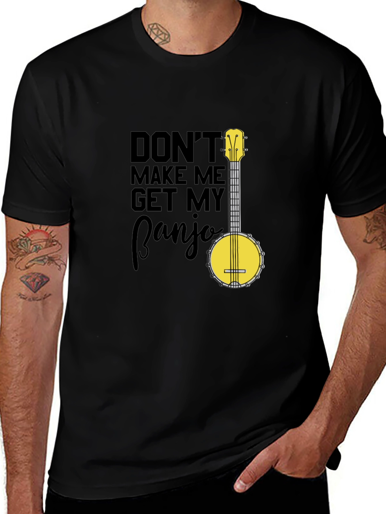 Variant 26 of Don't Make Me Get My Banjo T-Shirt