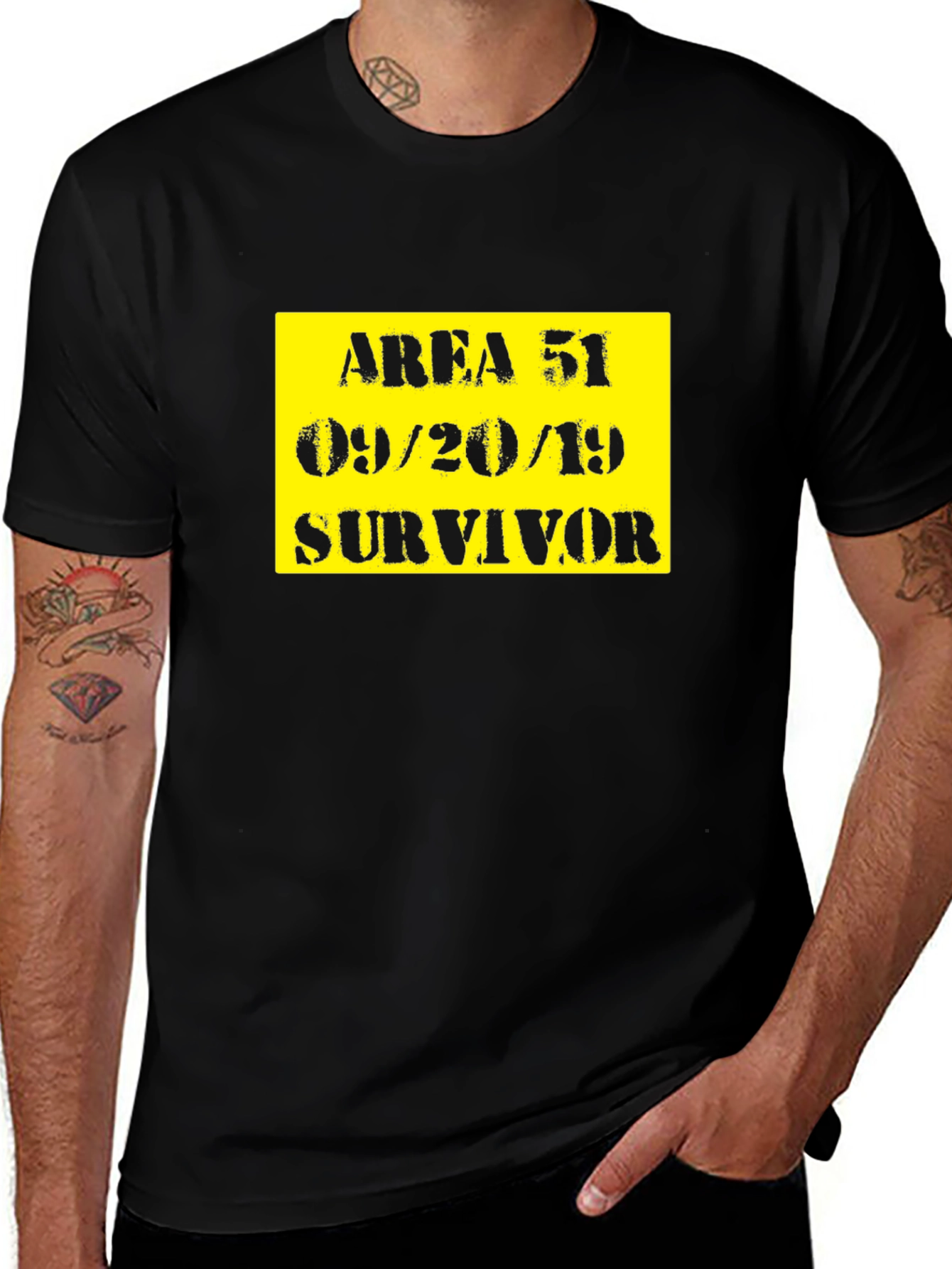 Area 51 Survivor T-Shirt - Black