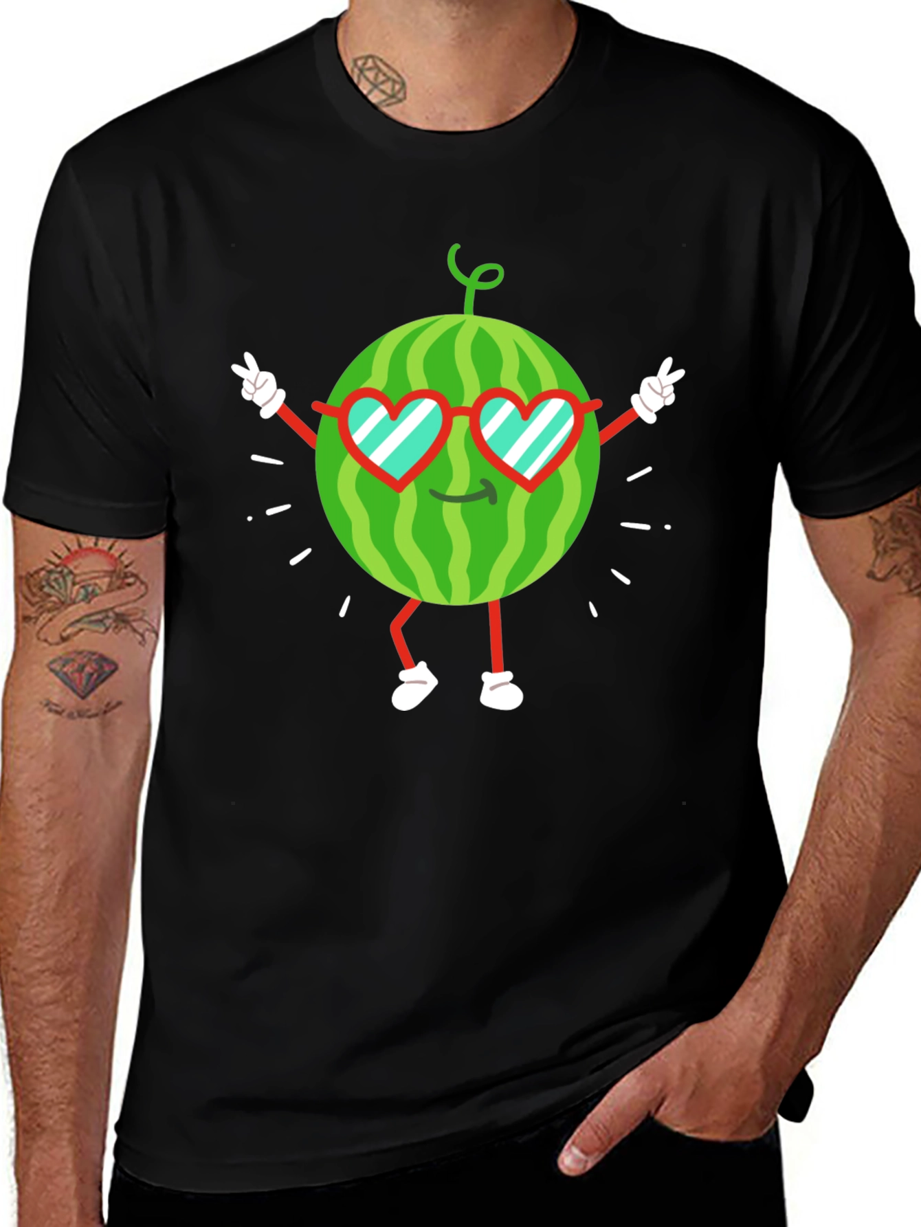 Variant 29 of Cool Watermelon Graphic Tee - Fun Summer Shirt