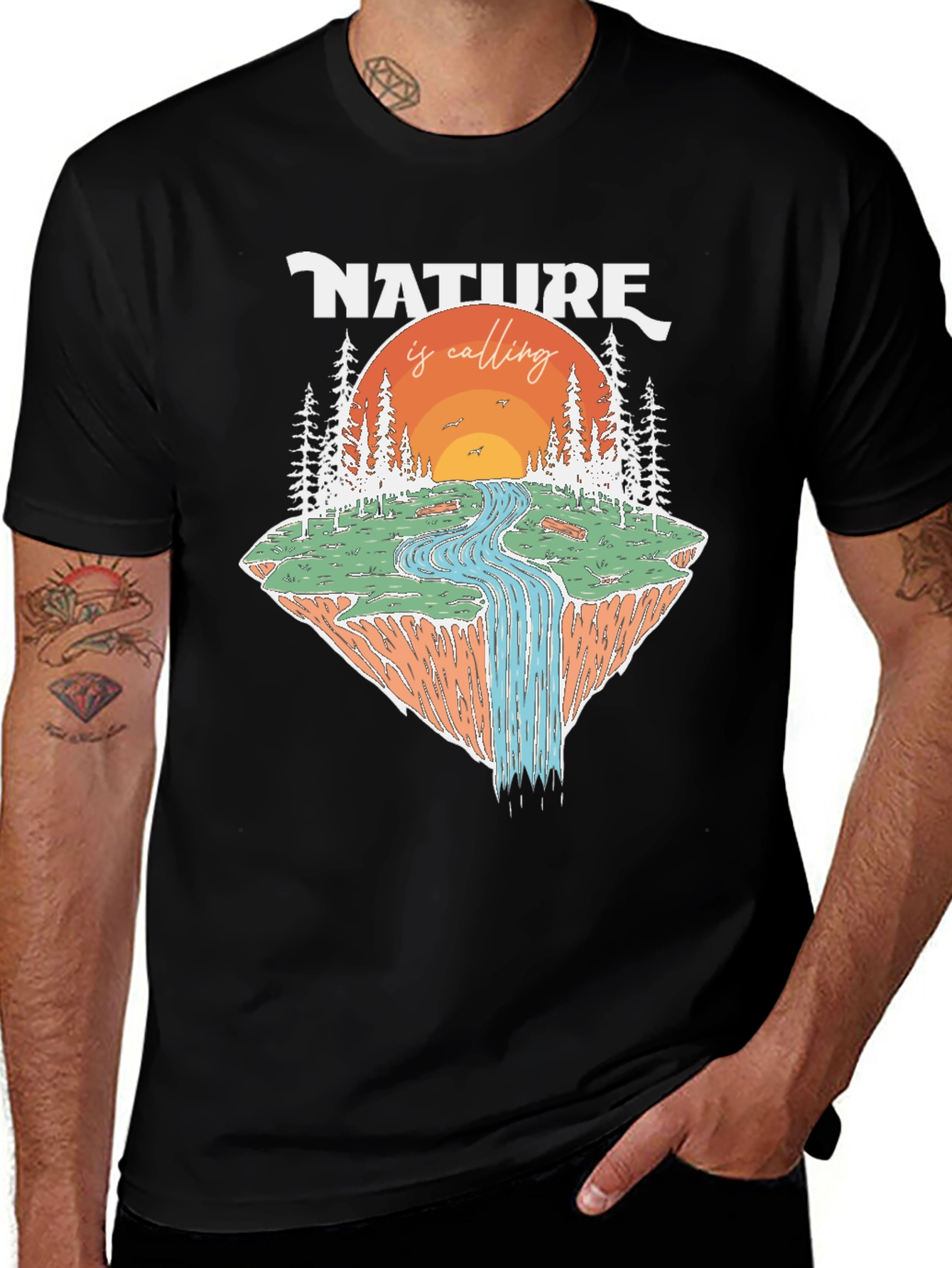 Variant 14 of Nature Calling Graphic T-Shirt