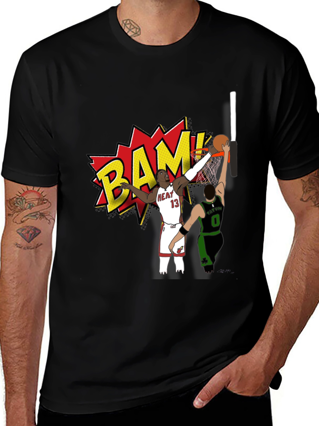 Variant 16 of Bam! Basketball Graphic T-Shirt