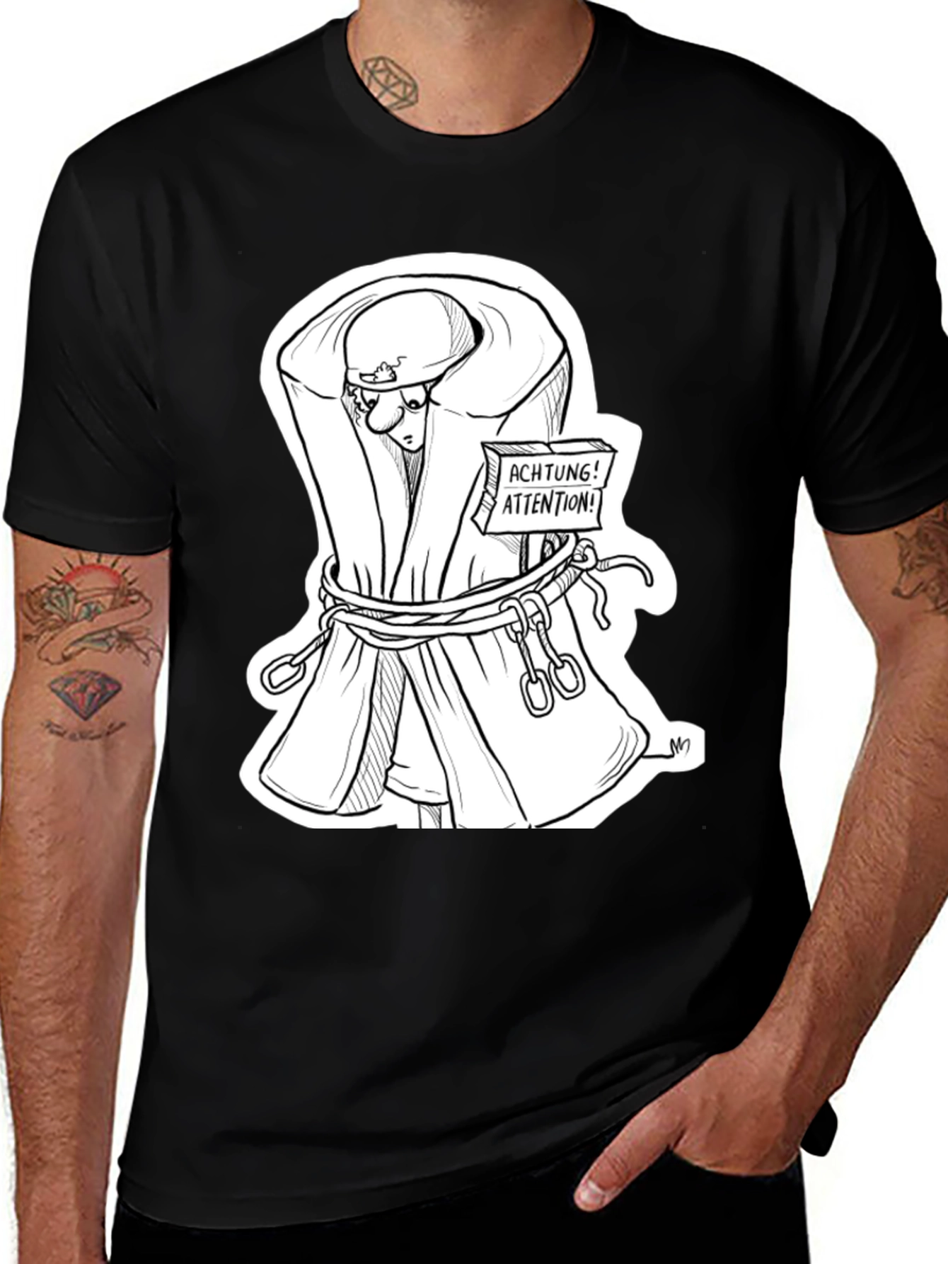 Variant 26 of Achtung! Attention! Graphic T-Shirt